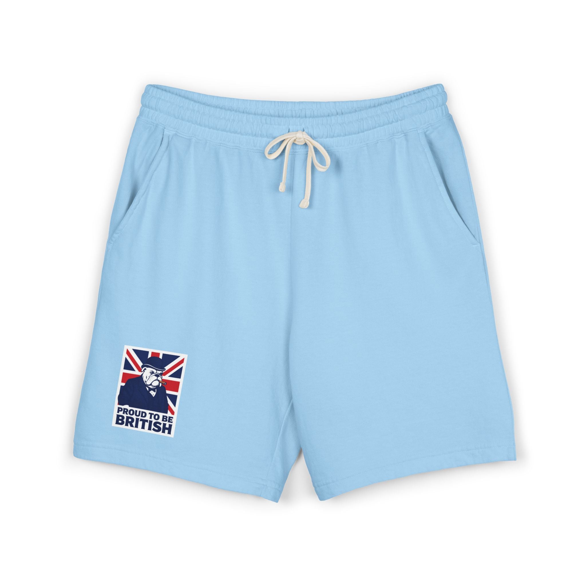 British Flag 'Proud to Be British' Fleece Sweat Shorts