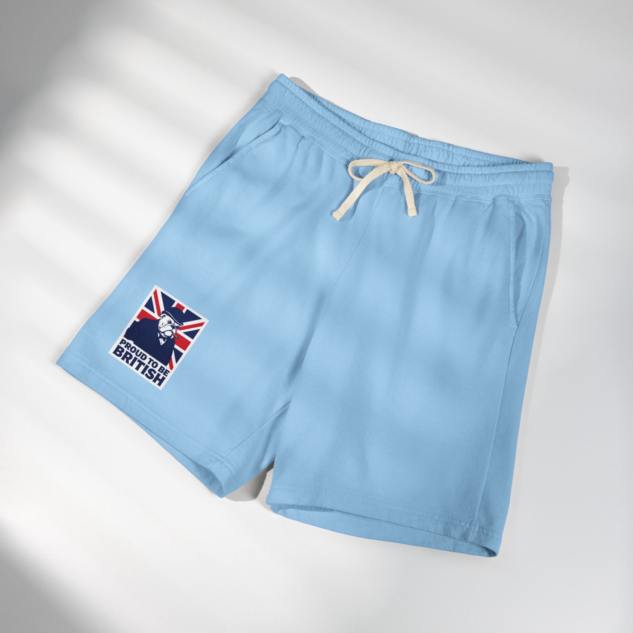 British Flag 'Proud to Be British' Fleece Sweat Shorts