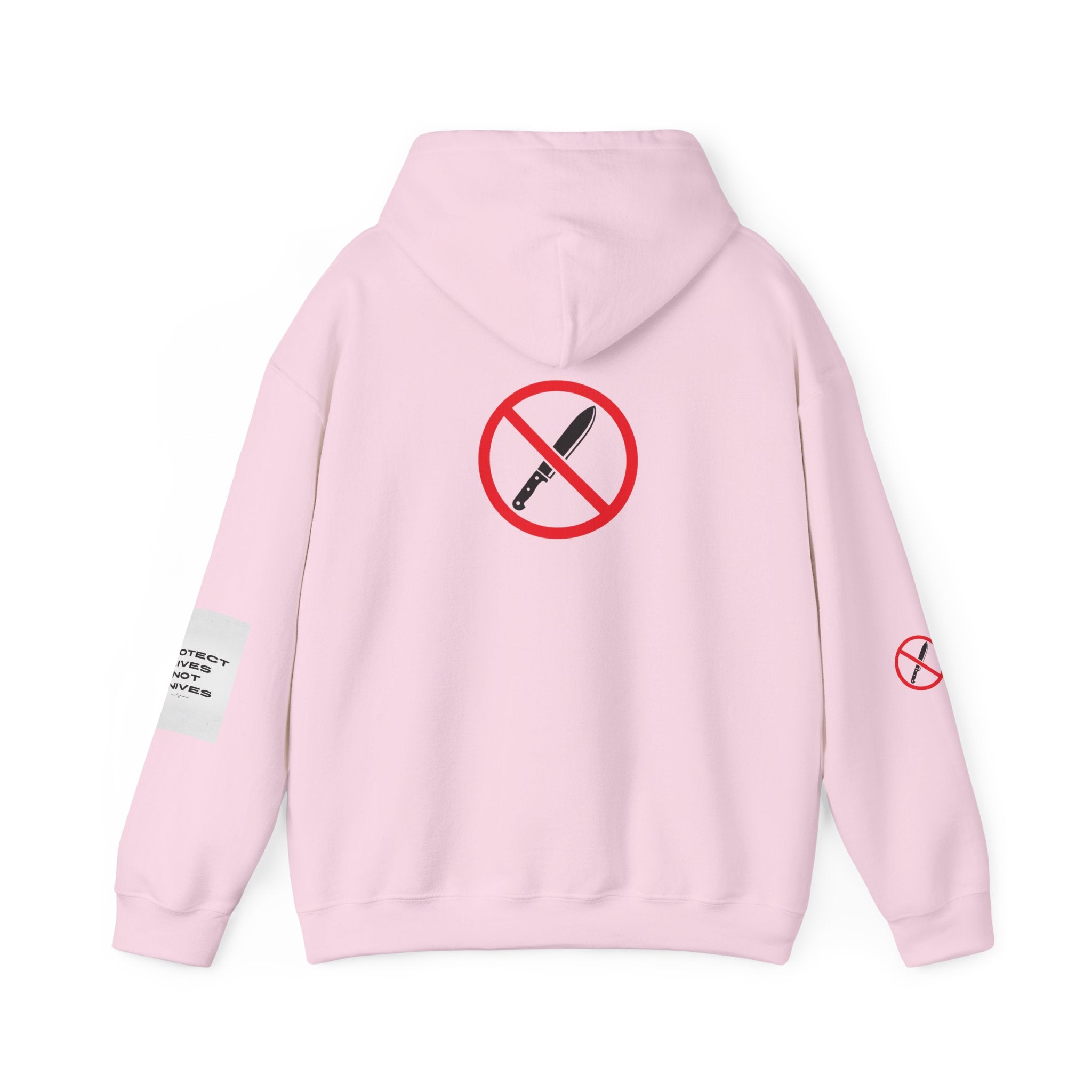 Protest Lives Not Knives Hoodie — Anti-Violence Graphic Sweatshirt