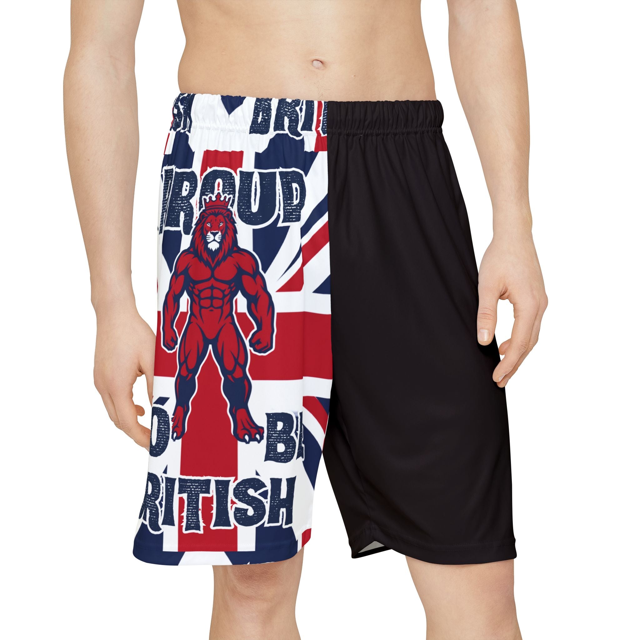 British Pride Men's Sports Shorts — Union Jack Graphic Athletic Shorts
