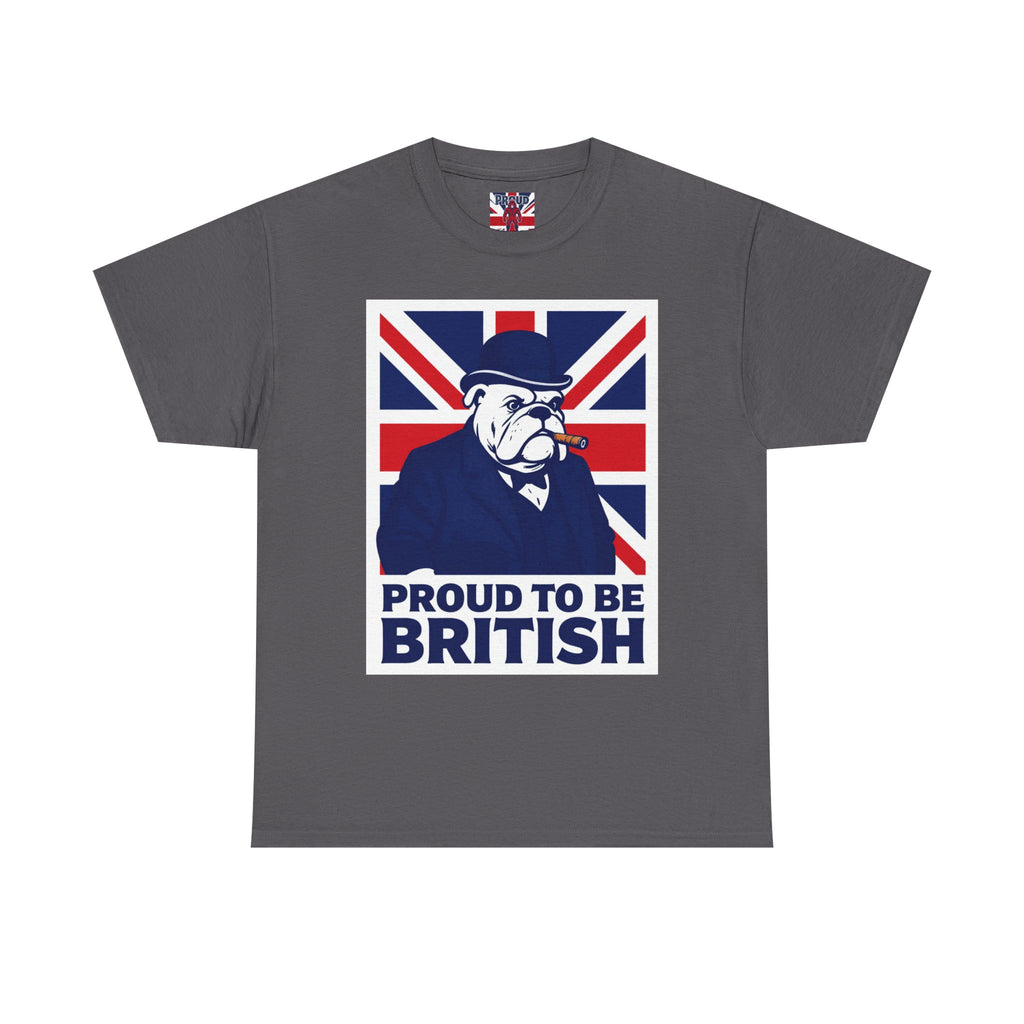 Proud to Be British T‑Shirt — Union Jack Bulldog Tee