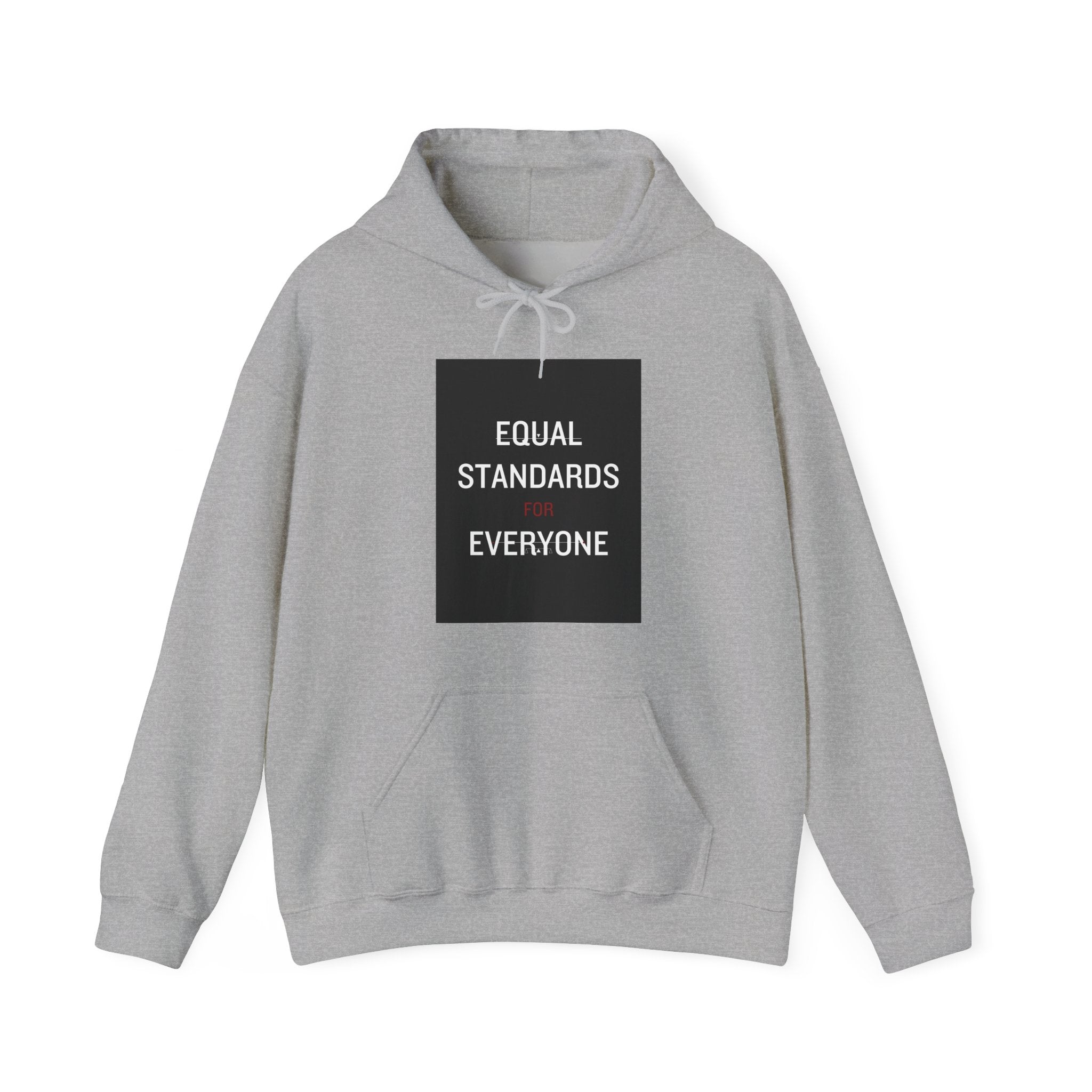 Equal Standards for Everyone Hoodie — Social Justice Statement Sweatshirt