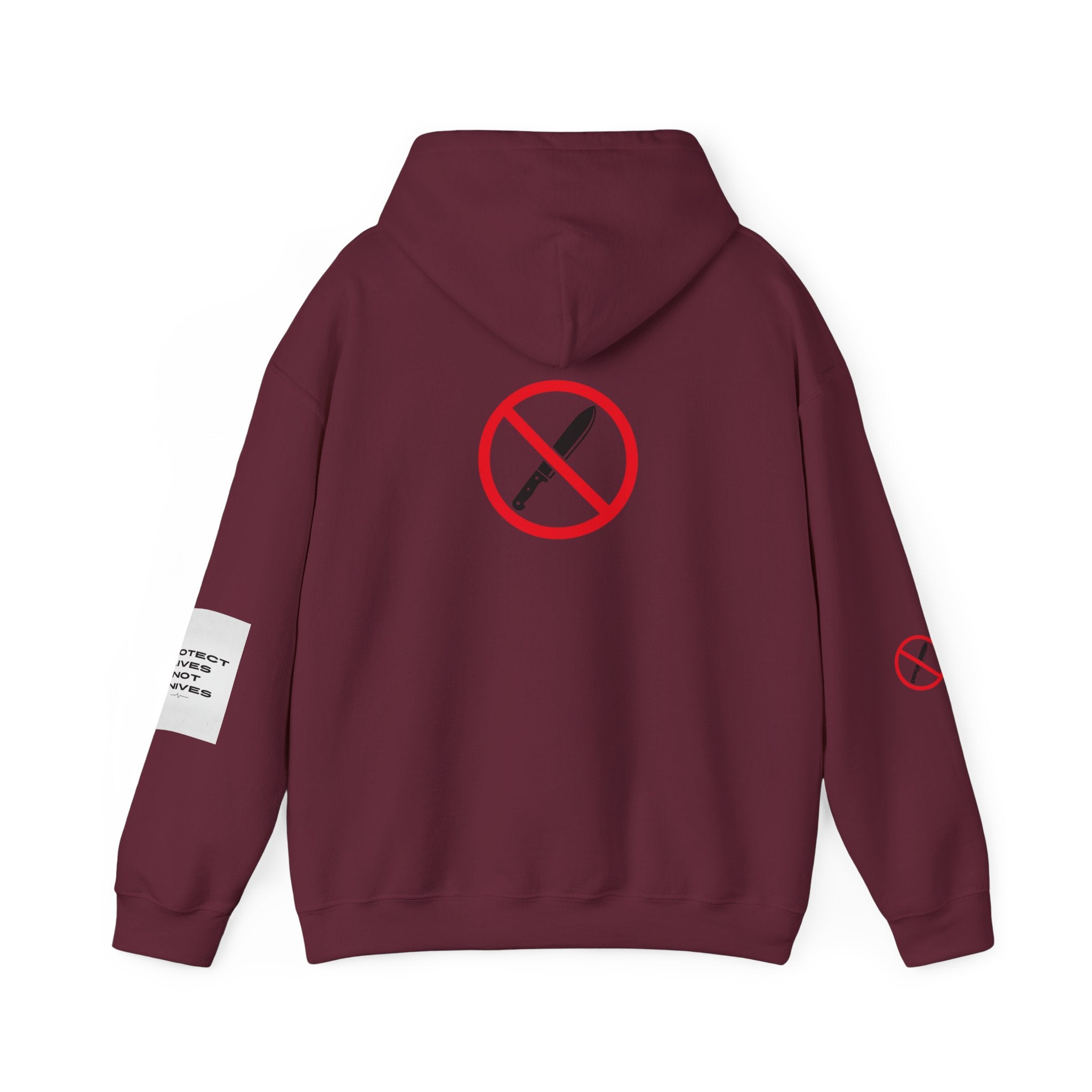 Protest Lives Not Knives Hoodie — Anti-Violence Graphic Sweatshirt