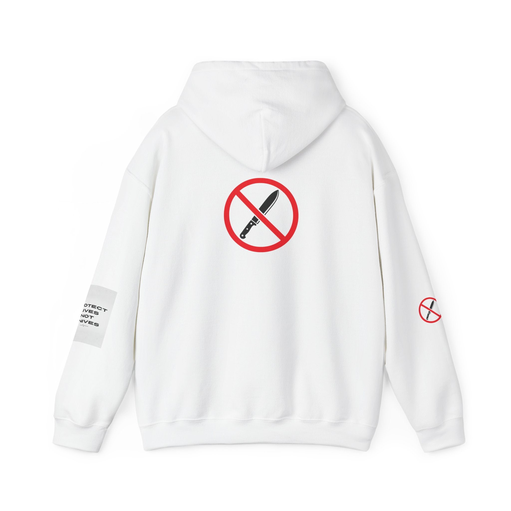Protest Lives Not Knives Hoodie — Anti-Violence Graphic Sweatshirt