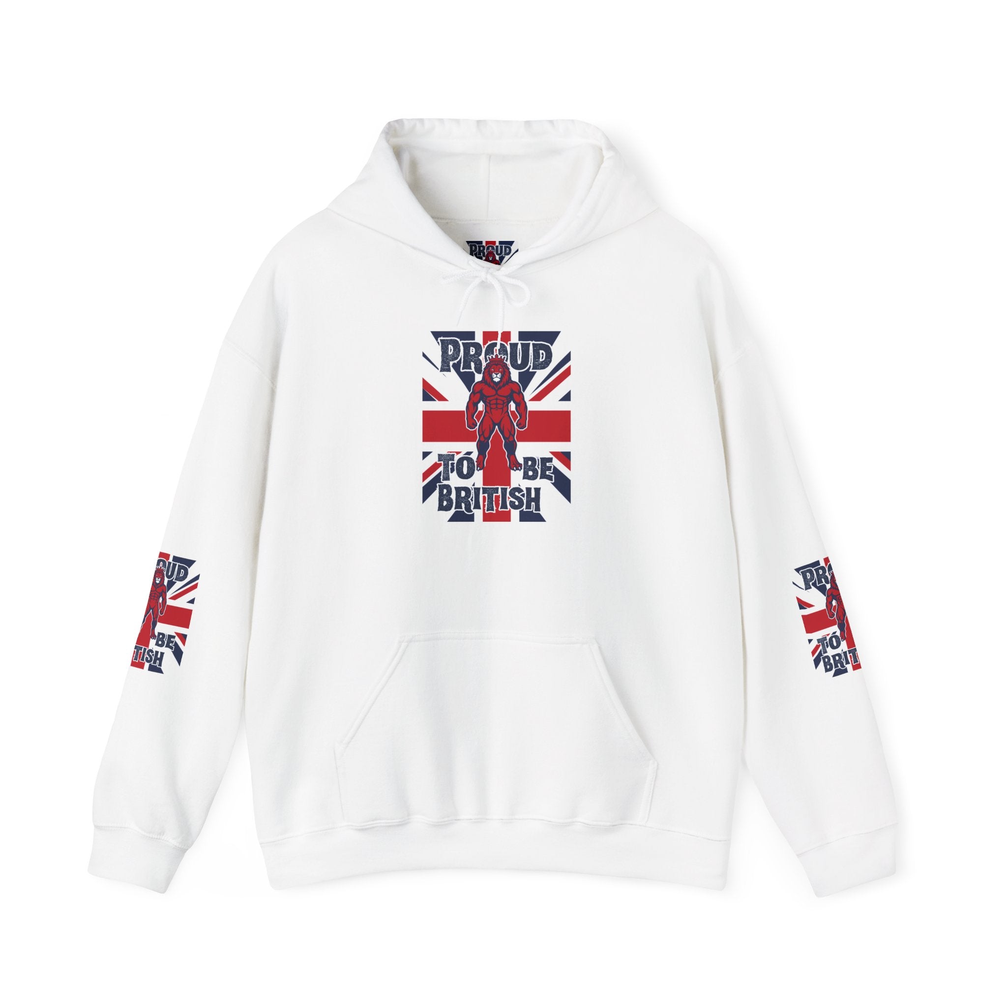British Pride Hoodie — "Proud to Be British" Union Jack Pullover