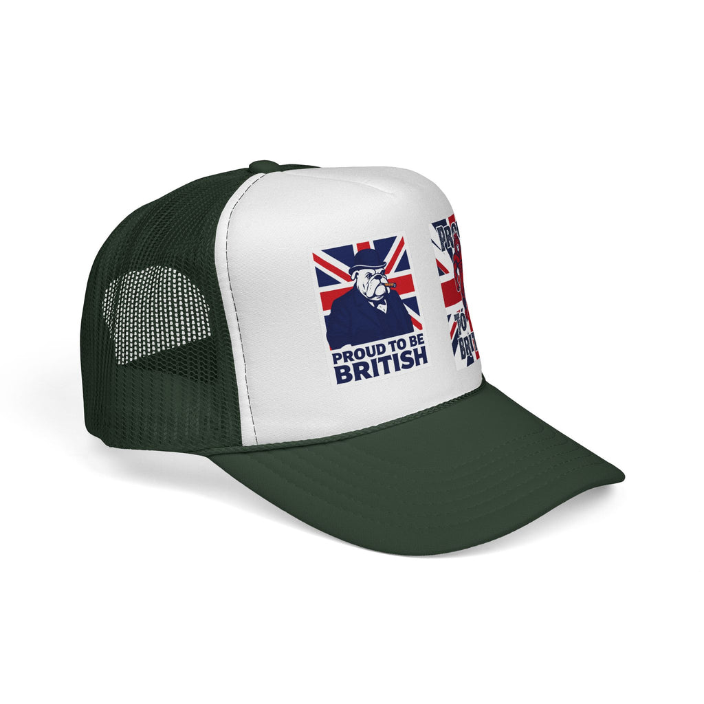 Proud to Be British Trucker Cap – Union Jack Vintage Graphics