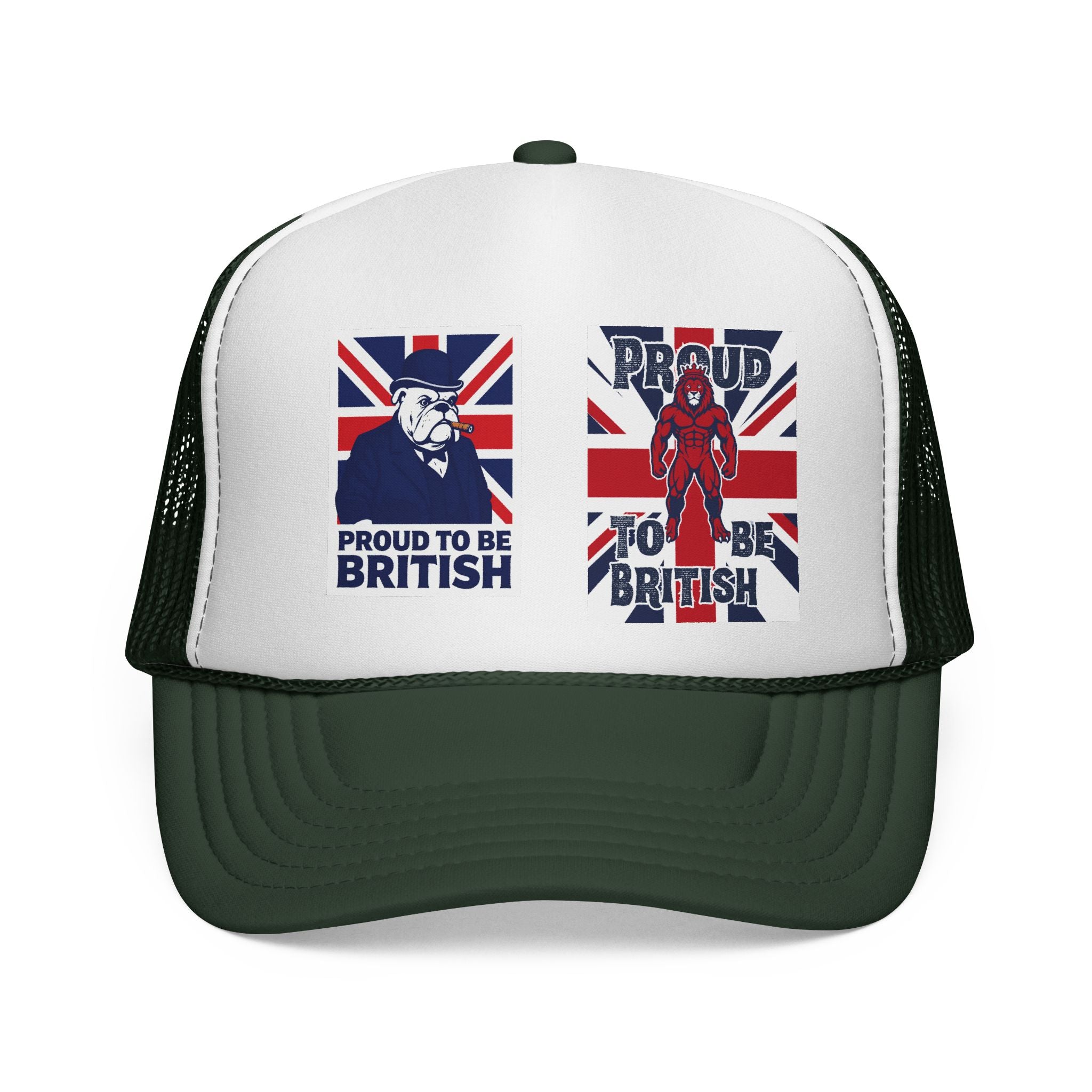 Proud to Be British Trucker Cap – Union Jack Vintage Graphics