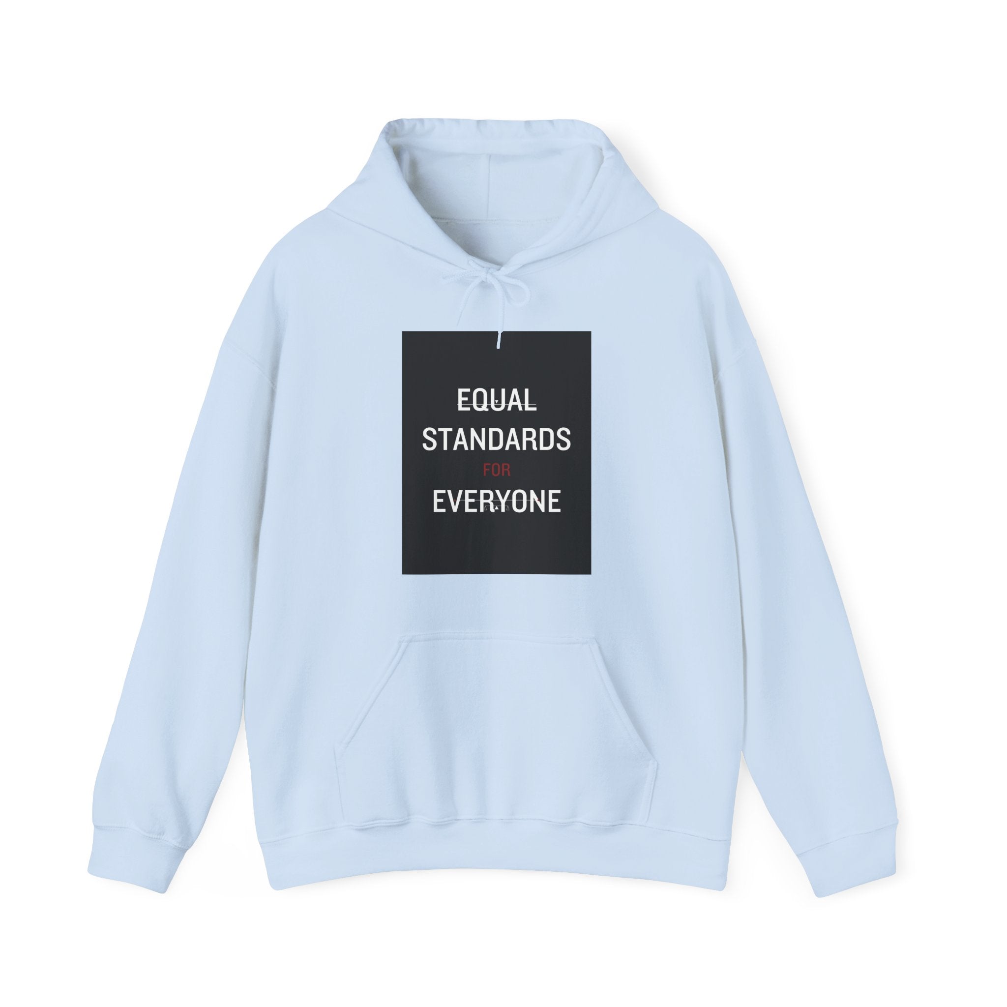 Equal Standards for Everyone Hoodie — Social Justice Statement Sweatshirt