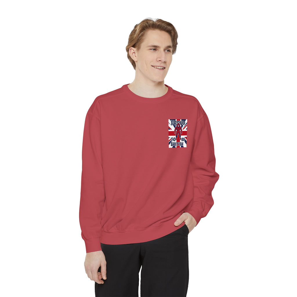 Union Jack Pocket Sweatshirt — British Flag Pocket Graphic Sweatshirt