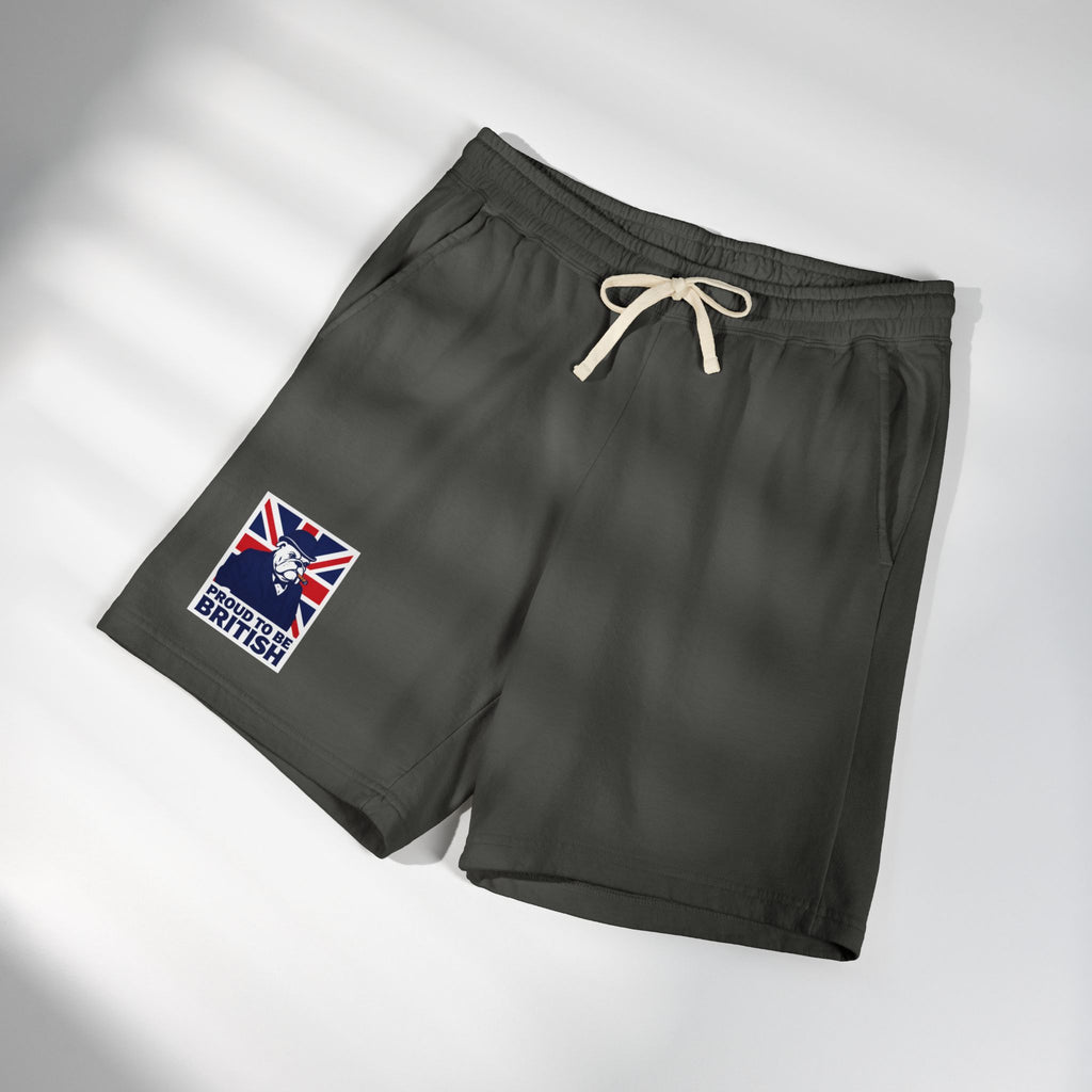 British Flag 'Proud to Be British' Fleece Sweat Shorts