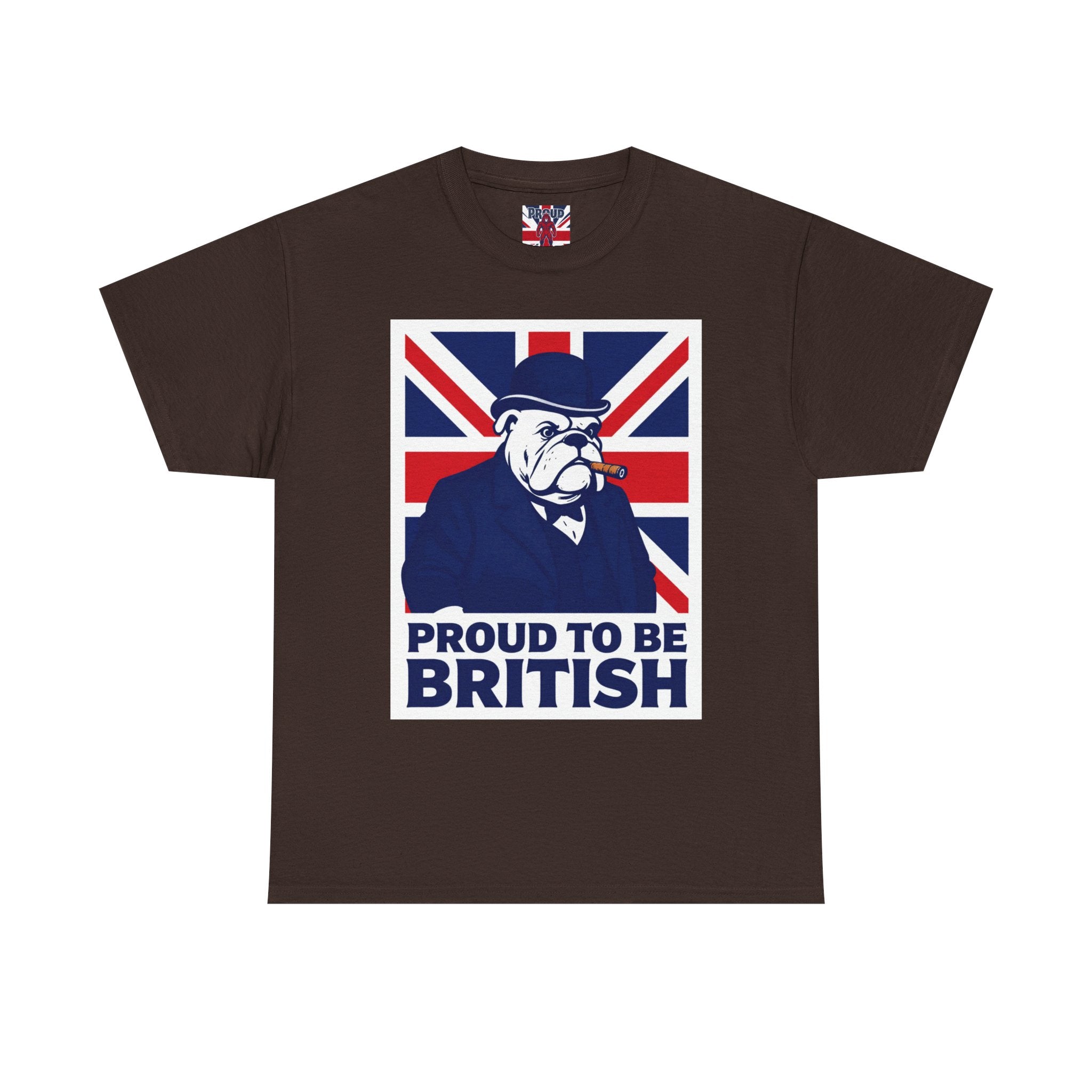 Proud to Be British T‑Shirt — Union Jack Bulldog Tee