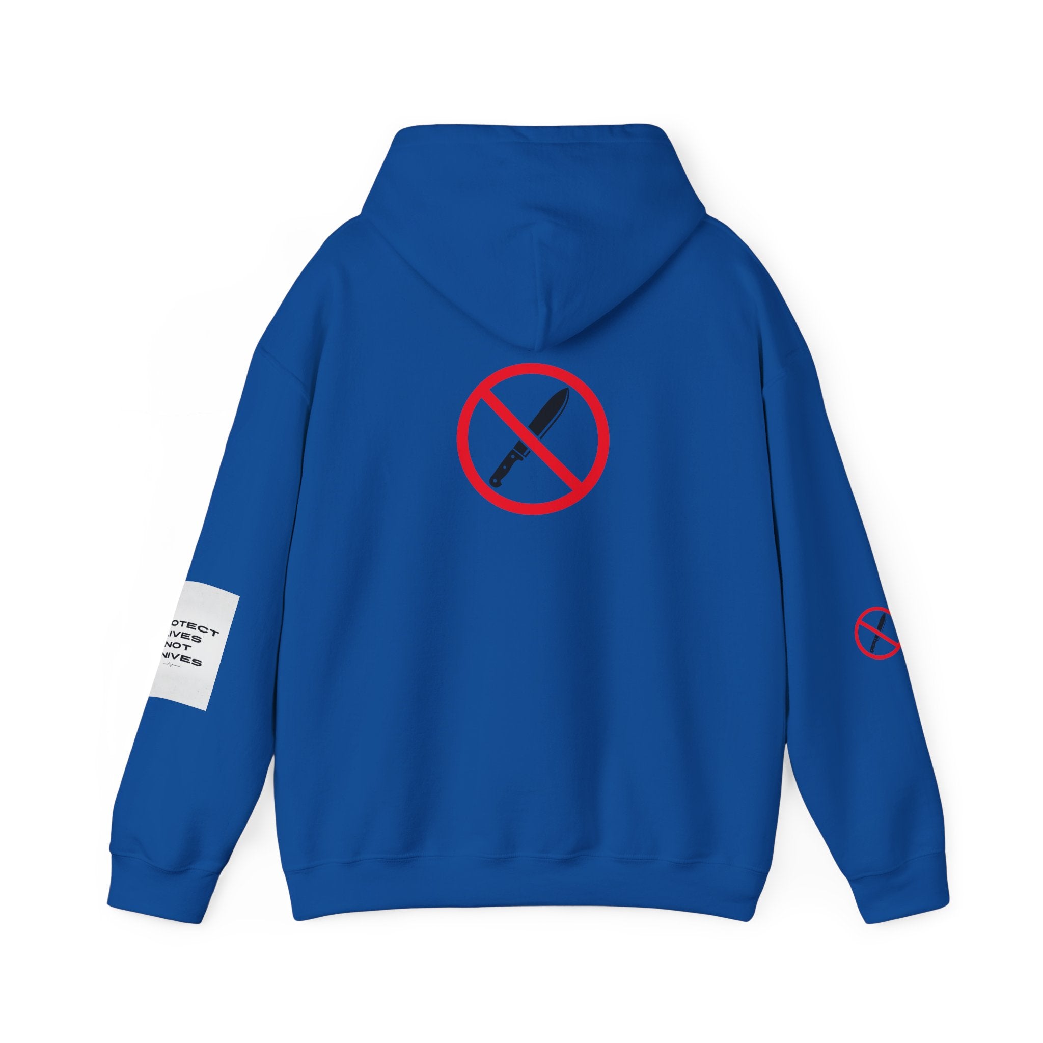 Protest Lives Not Knives Hoodie — Anti-Violence Graphic Sweatshirt