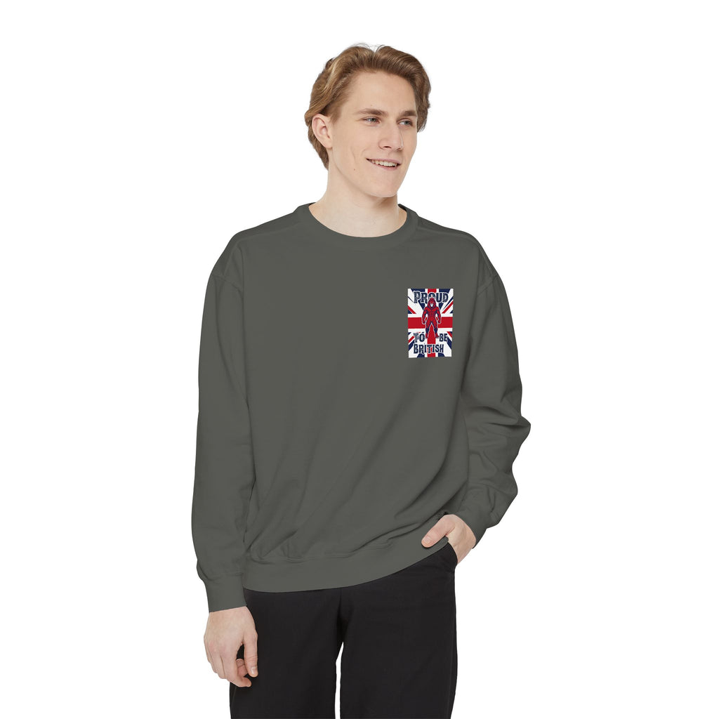 Union Jack Pocket Sweatshirt — British Flag Pocket Graphic Sweatshirt