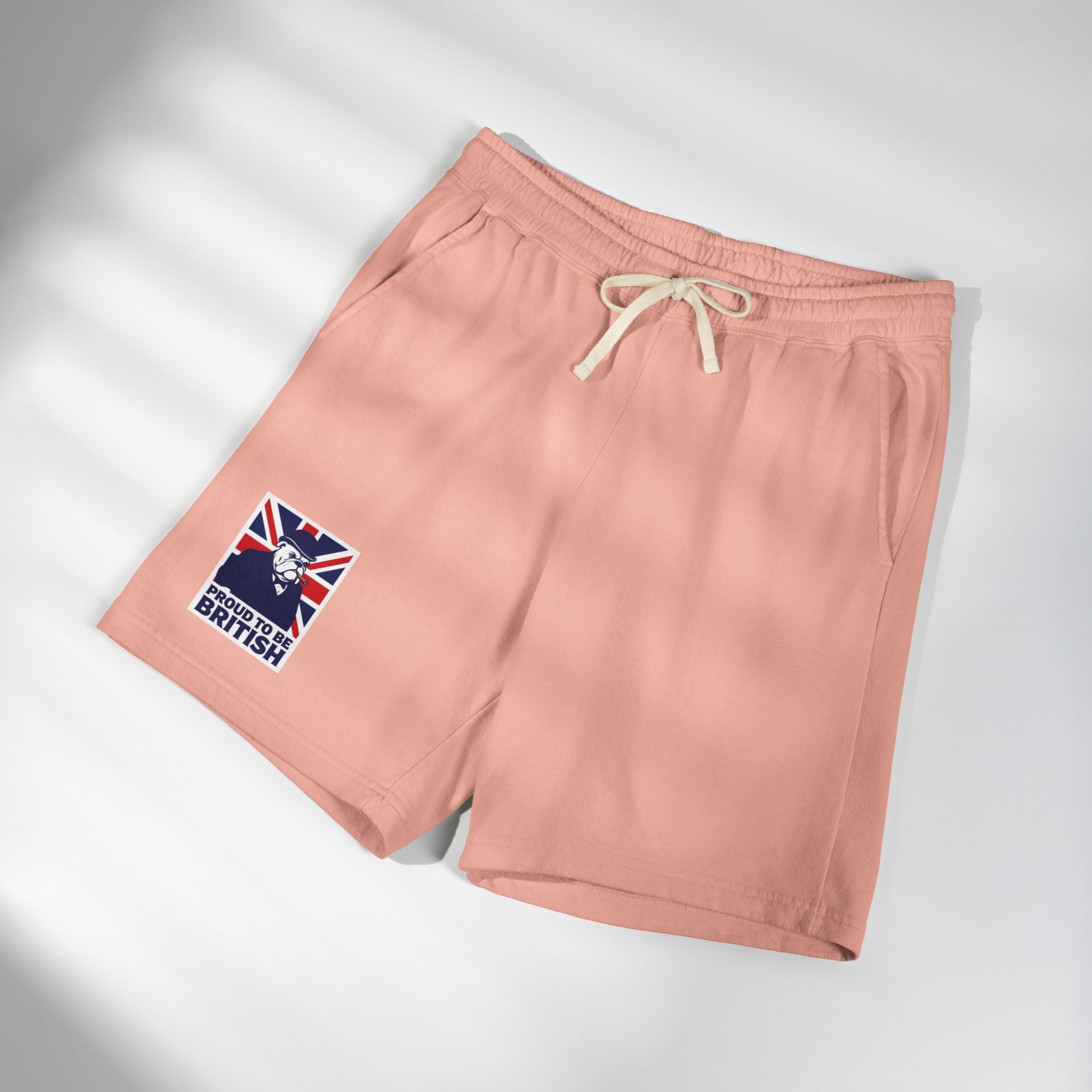 British Flag 'Proud to Be British' Fleece Sweat Shorts