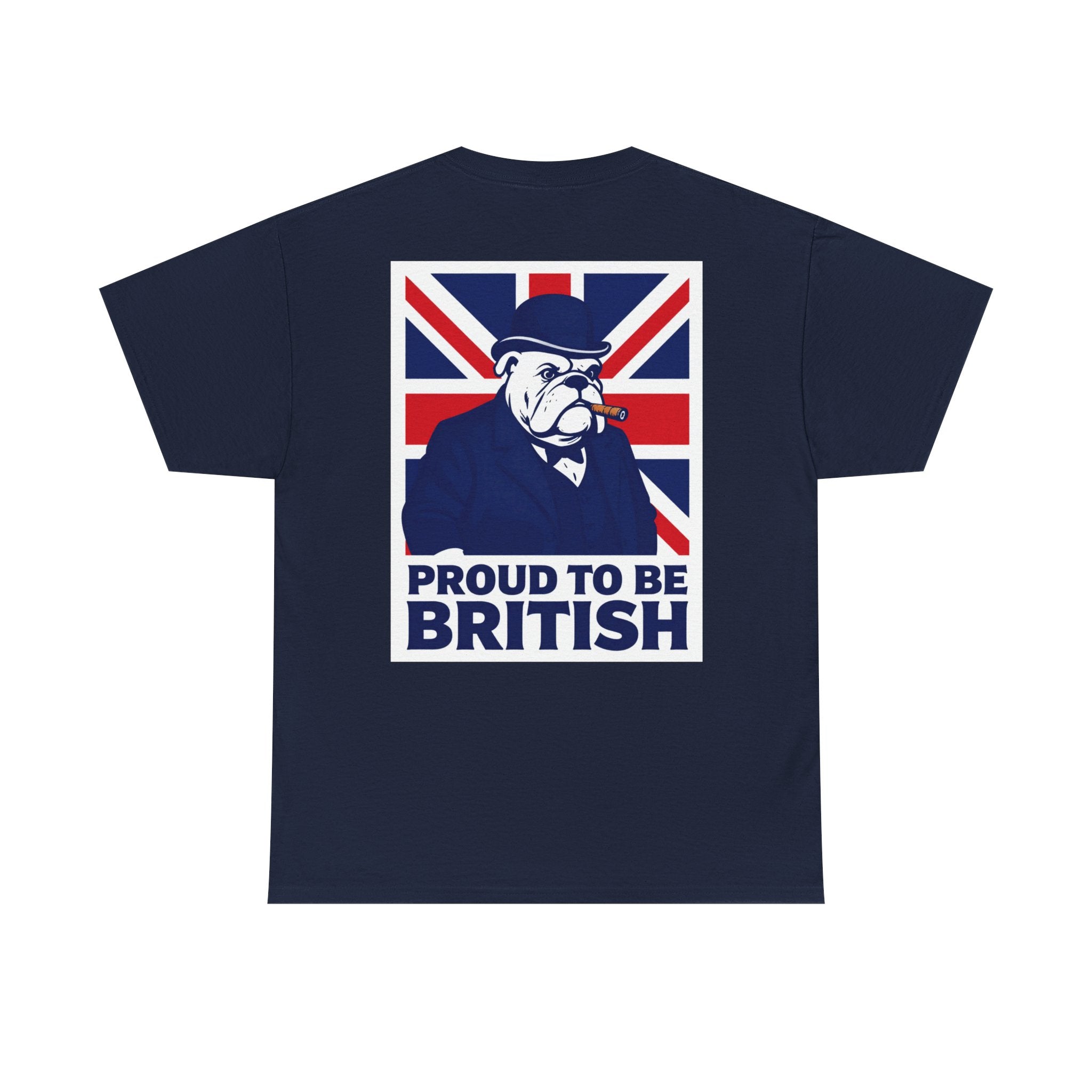 Proud to Be British T‑Shirt — Union Jack Bulldog Tee