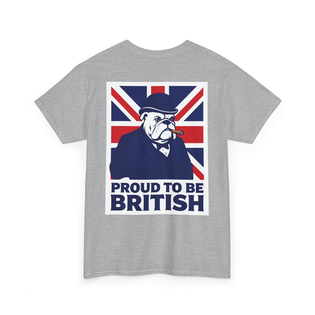 Proud to Be British T‑Shirt — Union Jack Bulldog Tee