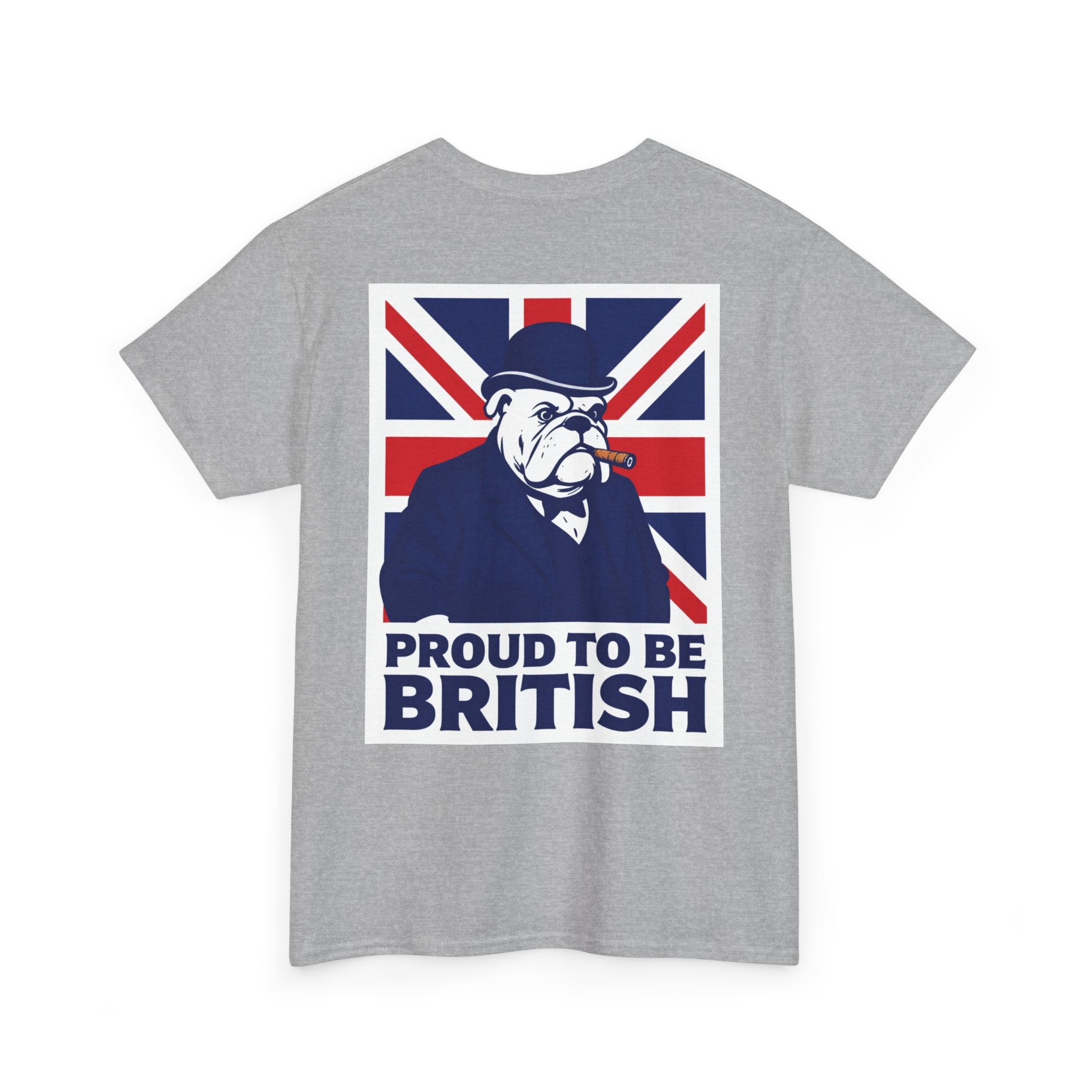 Proud to Be British T‑Shirt — Union Jack Bulldog Tee