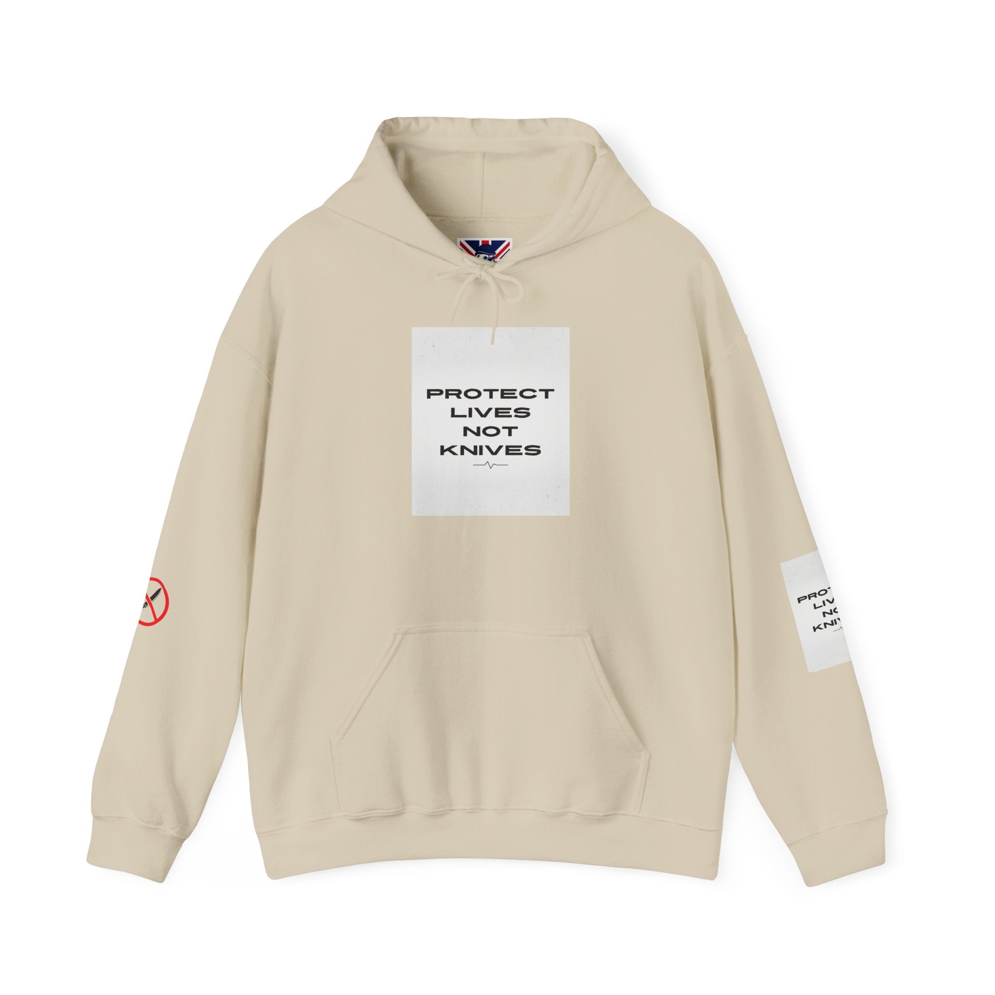 Protest Lives Not Knives Hoodie — Anti-Violence Graphic Sweatshirt