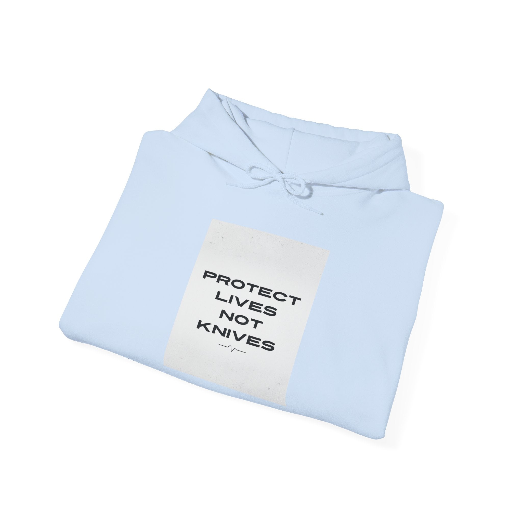Protest Lives Not Knives Hoodie — Anti-Violence Graphic Sweatshirt