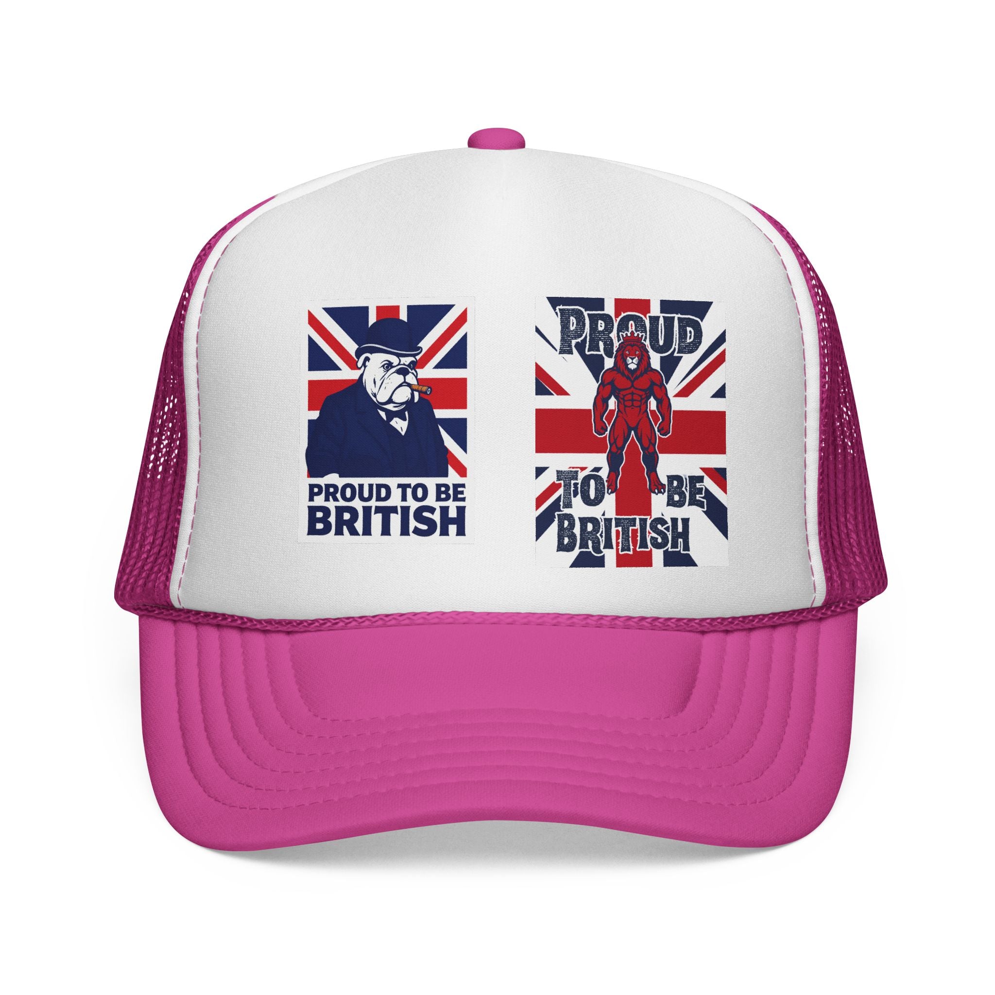 Proud to Be British Trucker Cap – Union Jack Vintage Graphics