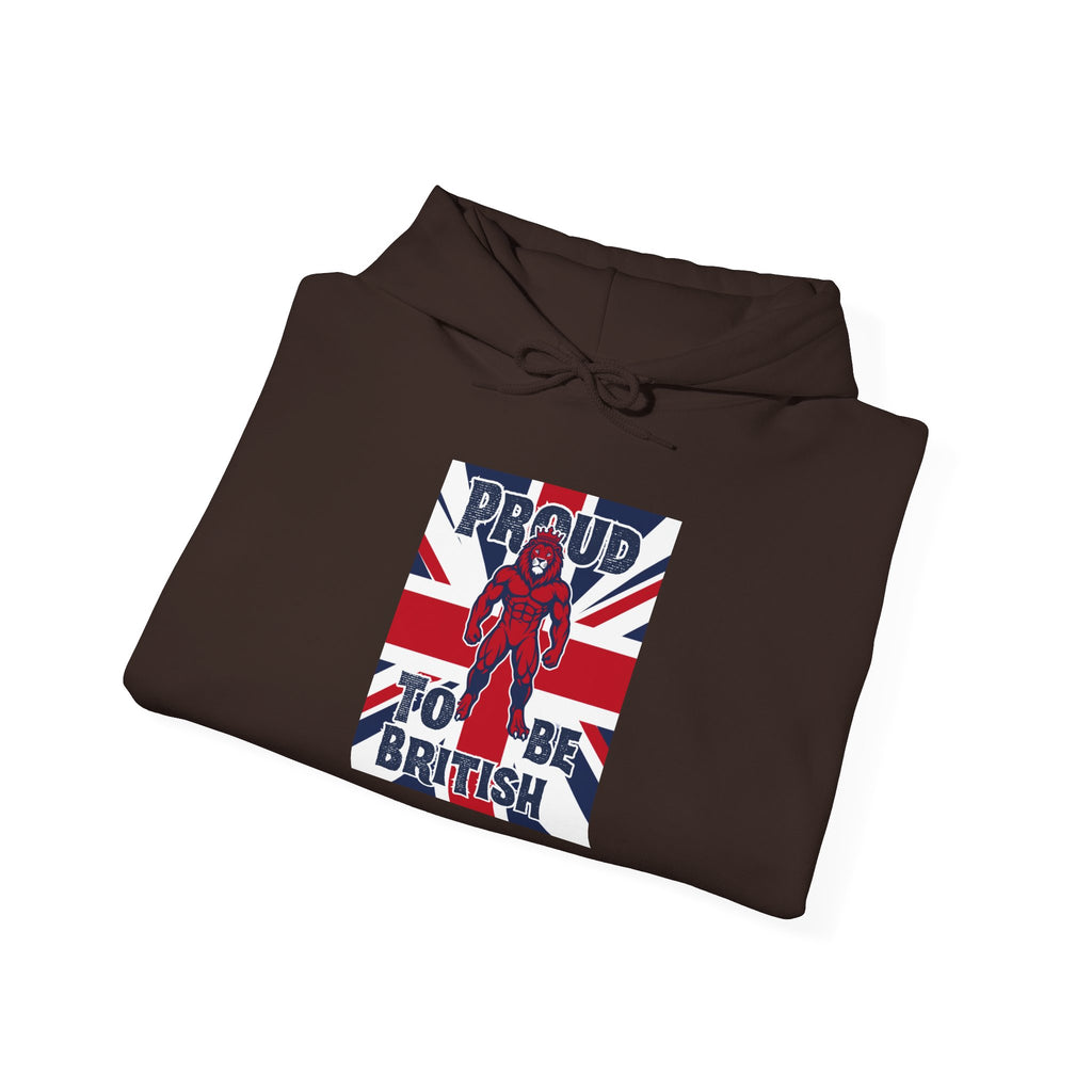 British Pride Hoodie — "Proud to Be British" Union Jack Pullover