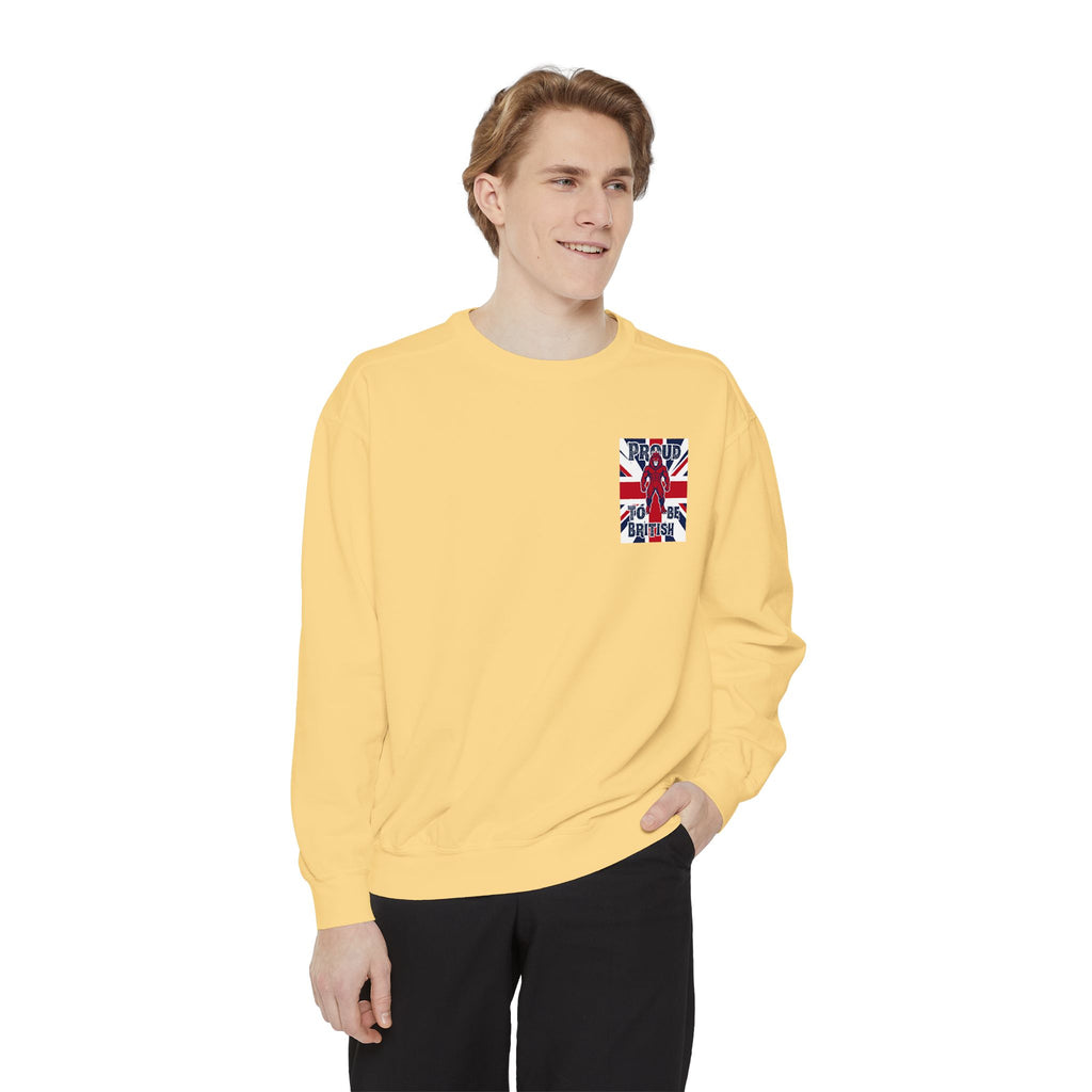 Union Jack Pocket Sweatshirt — British Flag Pocket Graphic Sweatshirt