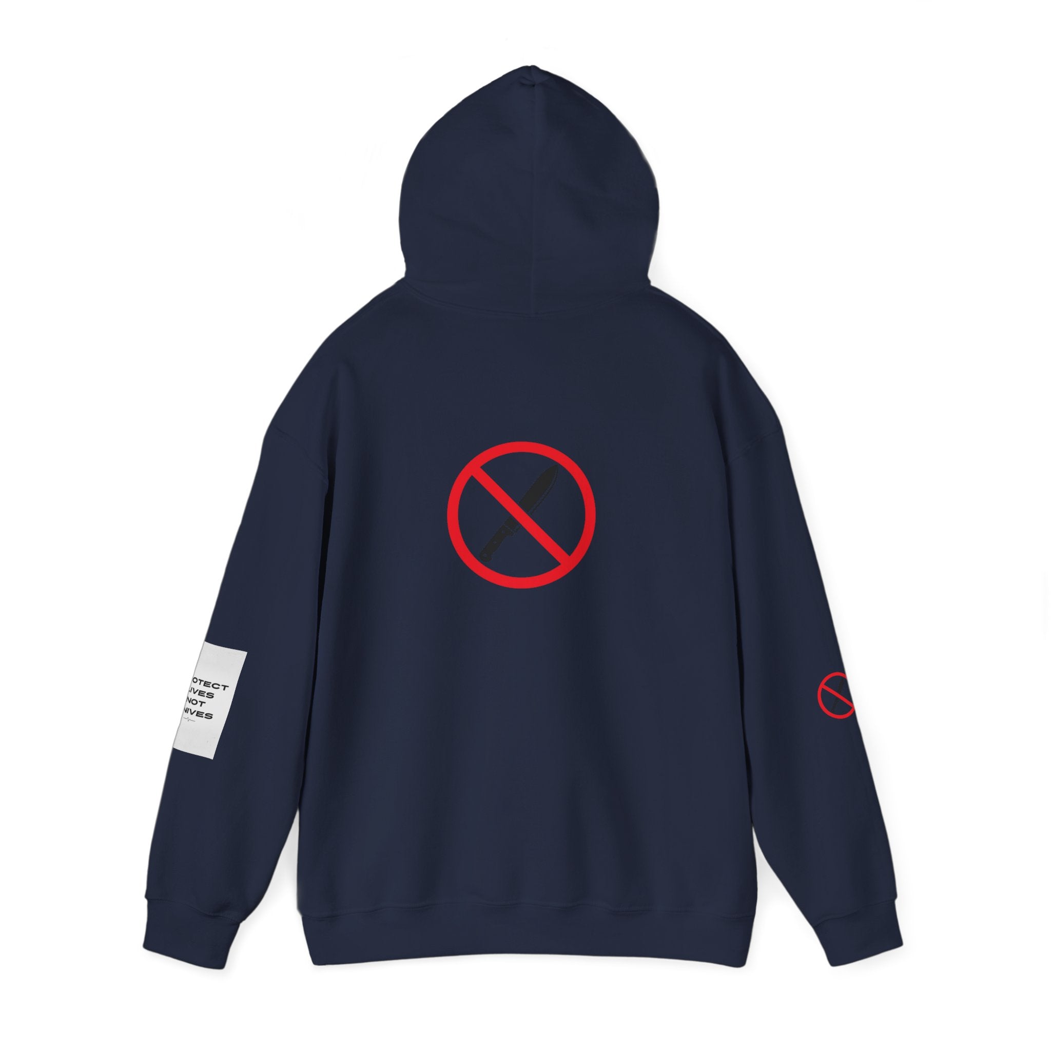 Protest Lives Not Knives Hoodie — Anti-Violence Graphic Sweatshirt