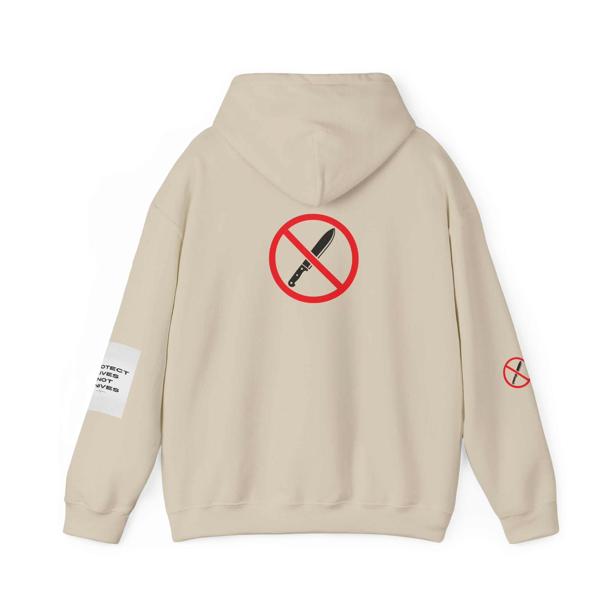 Protest Lives Not Knives Hoodie — Anti-Violence Graphic Sweatshirt