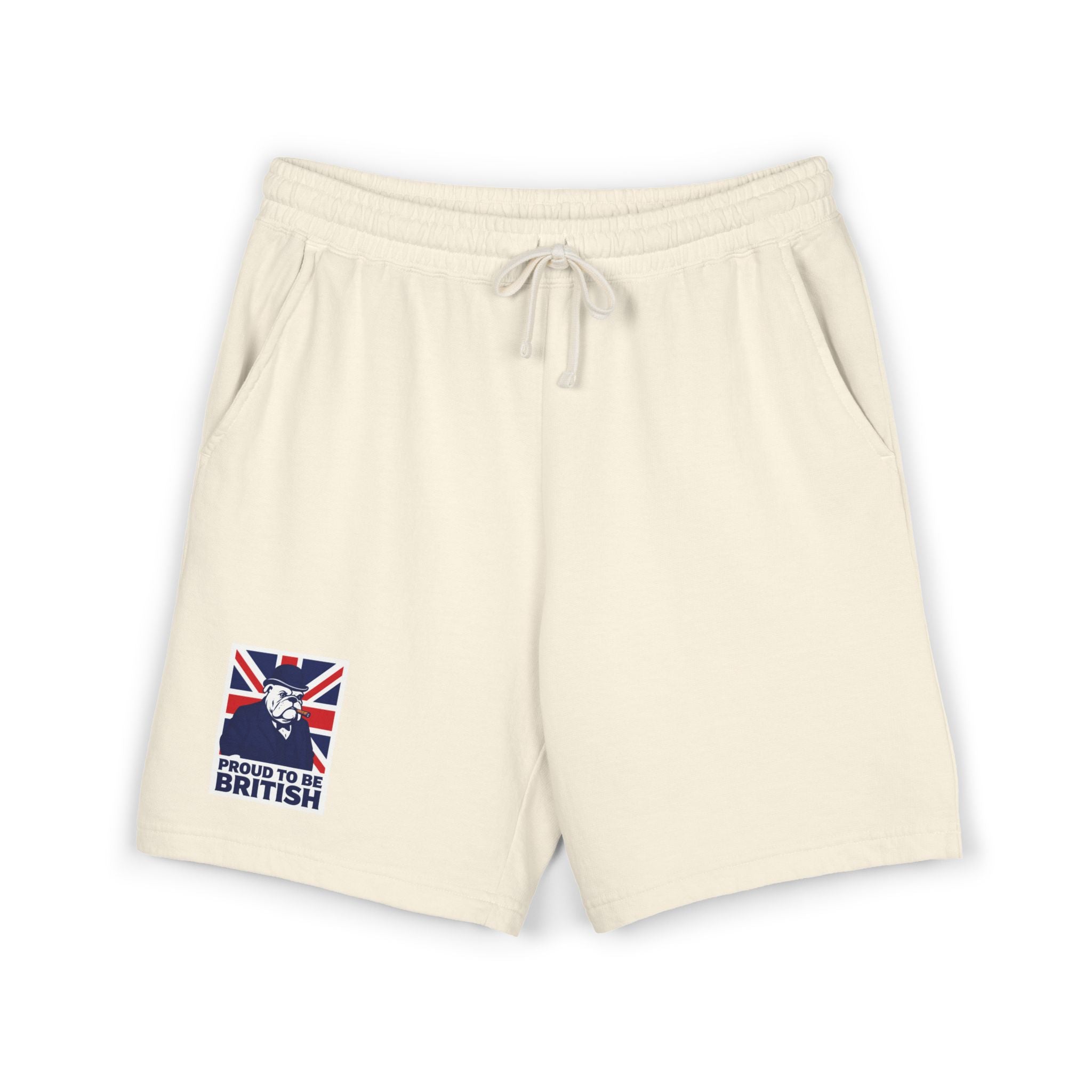 British Flag 'Proud to Be British' Fleece Sweat Shorts