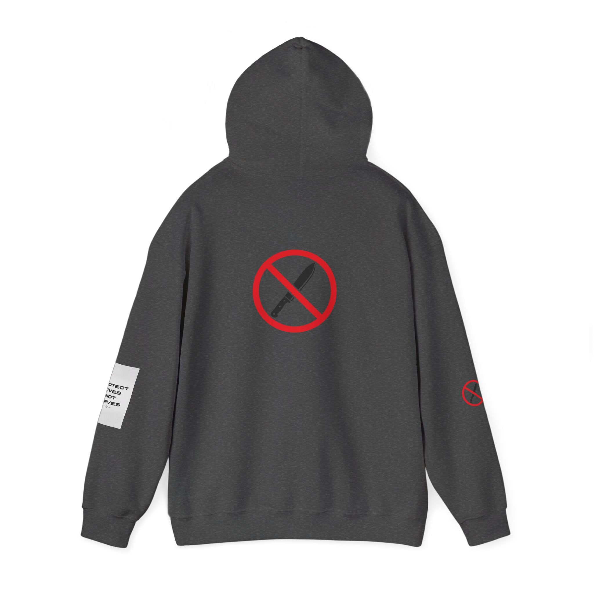 Protest Lives Not Knives Hoodie — Anti-Violence Graphic Sweatshirt