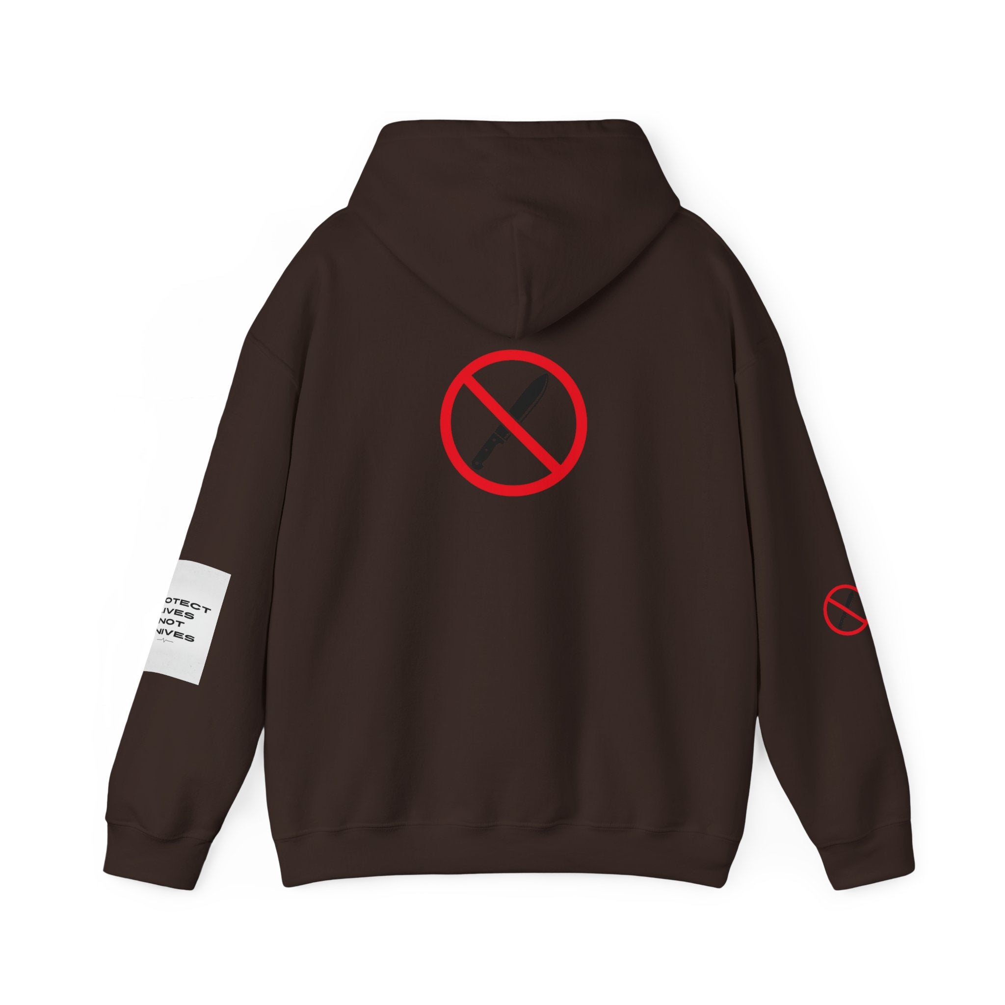 Protest Lives Not Knives Hoodie — Anti-Violence Graphic Sweatshirt