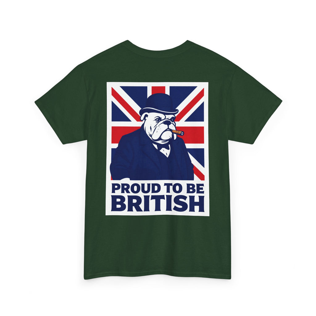 Proud to Be British T‑Shirt — Union Jack Bulldog Tee