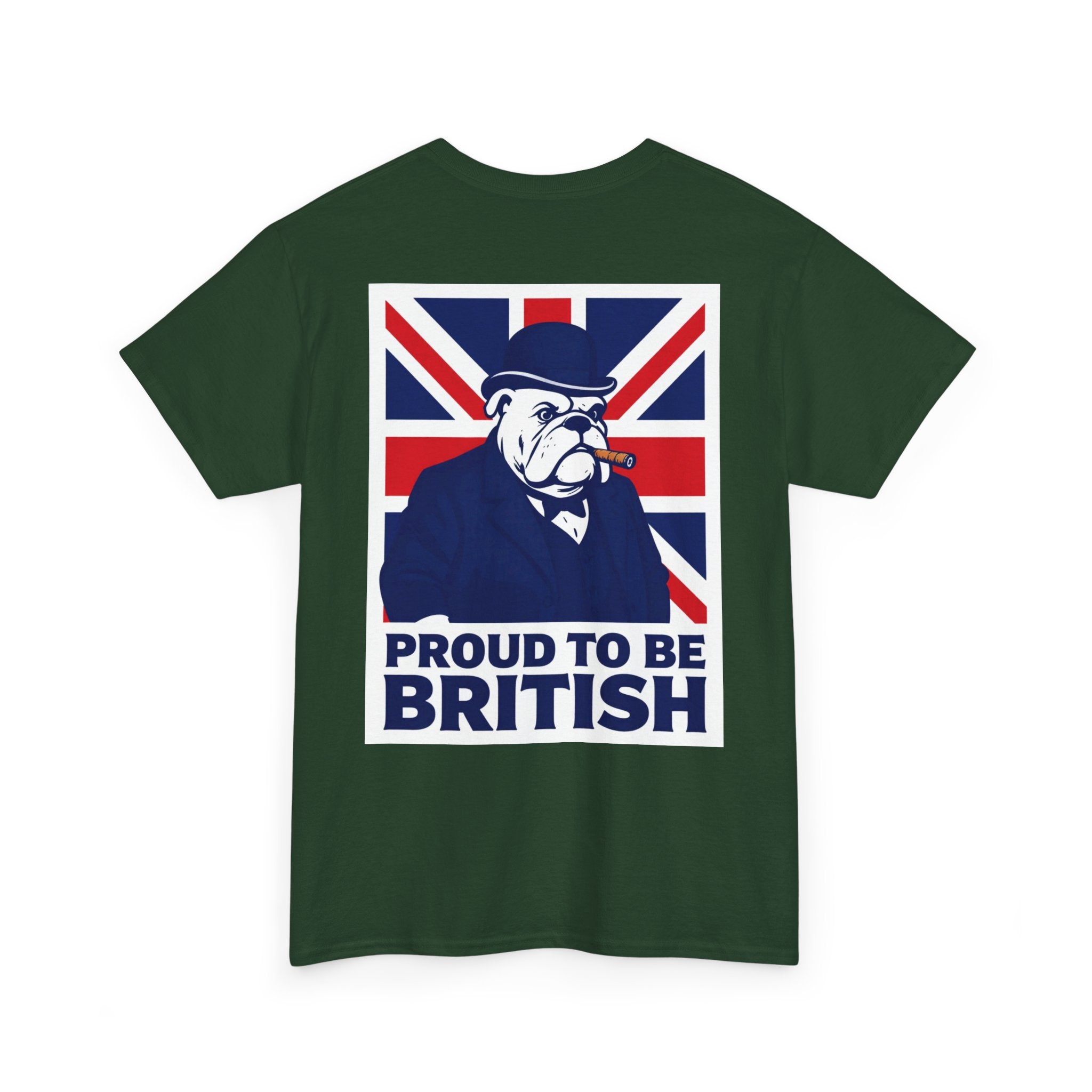 Proud to Be British T‑Shirt — Union Jack Bulldog Tee