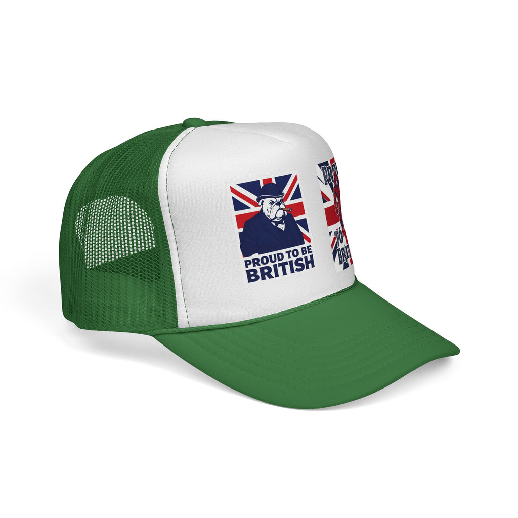 Proud to Be British Trucker Cap – Union Jack Vintage Graphics