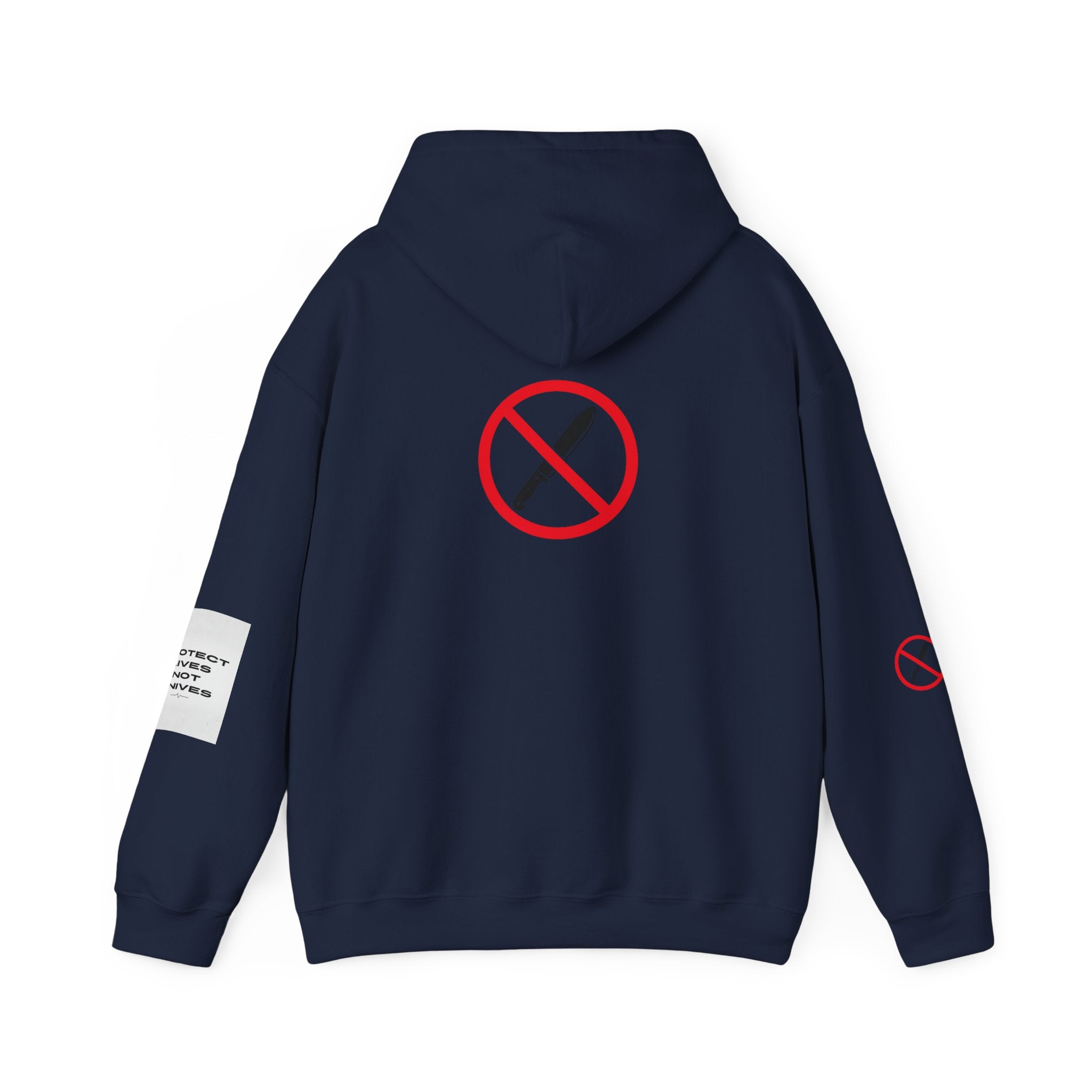 Protest Lives Not Knives Hoodie — Anti-Violence Graphic Sweatshirt