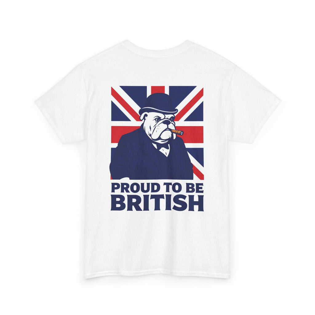 Proud to Be British T‑Shirt — Union Jack Bulldog Tee