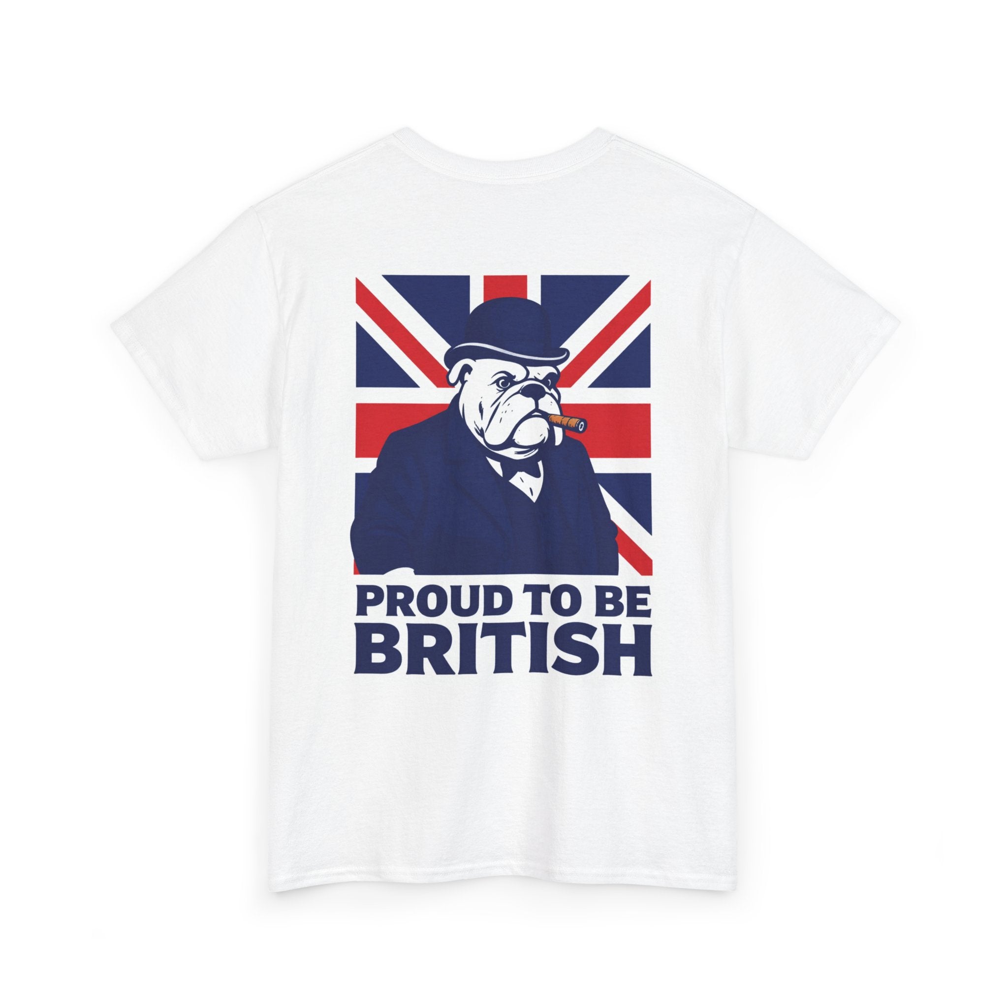 Proud to Be British T‑Shirt — Union Jack Bulldog Tee