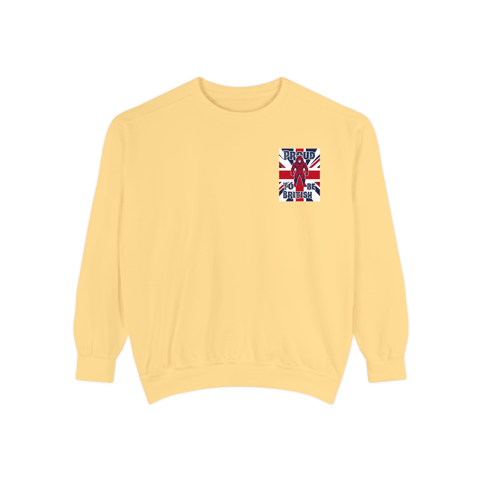 Union Jack Pocket Sweatshirt — British Flag Pocket Graphic Sweatshirt