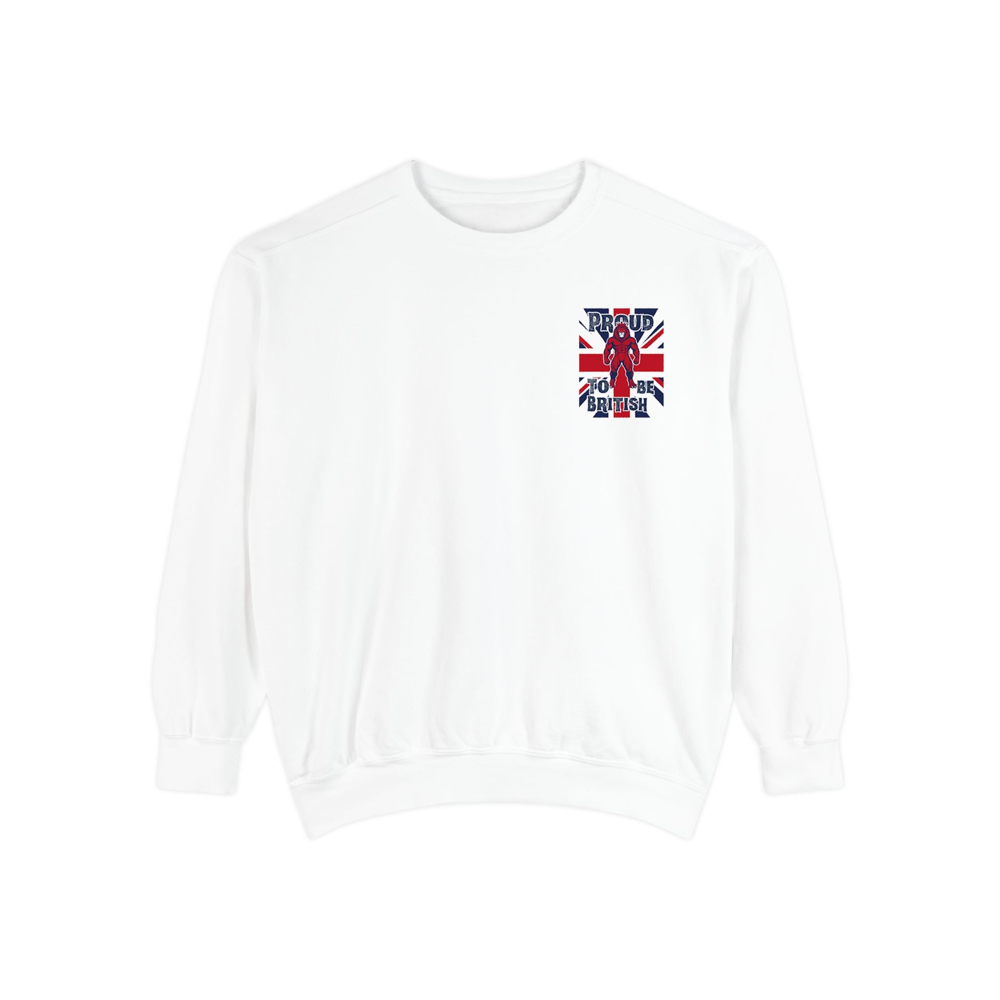 Union Jack Pocket Sweatshirt — British Flag Pocket Graphic Sweatshirt