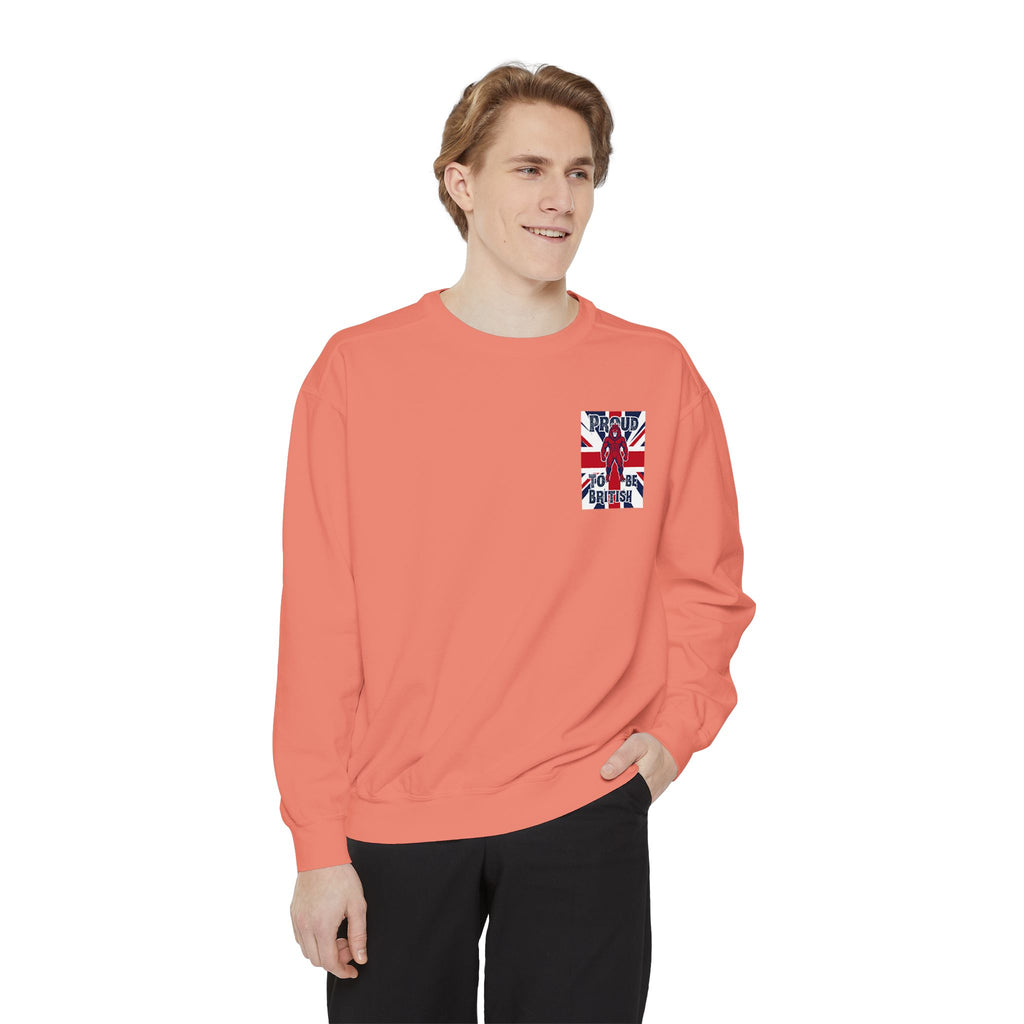 Union Jack Pocket Sweatshirt — British Flag Pocket Graphic Sweatshirt