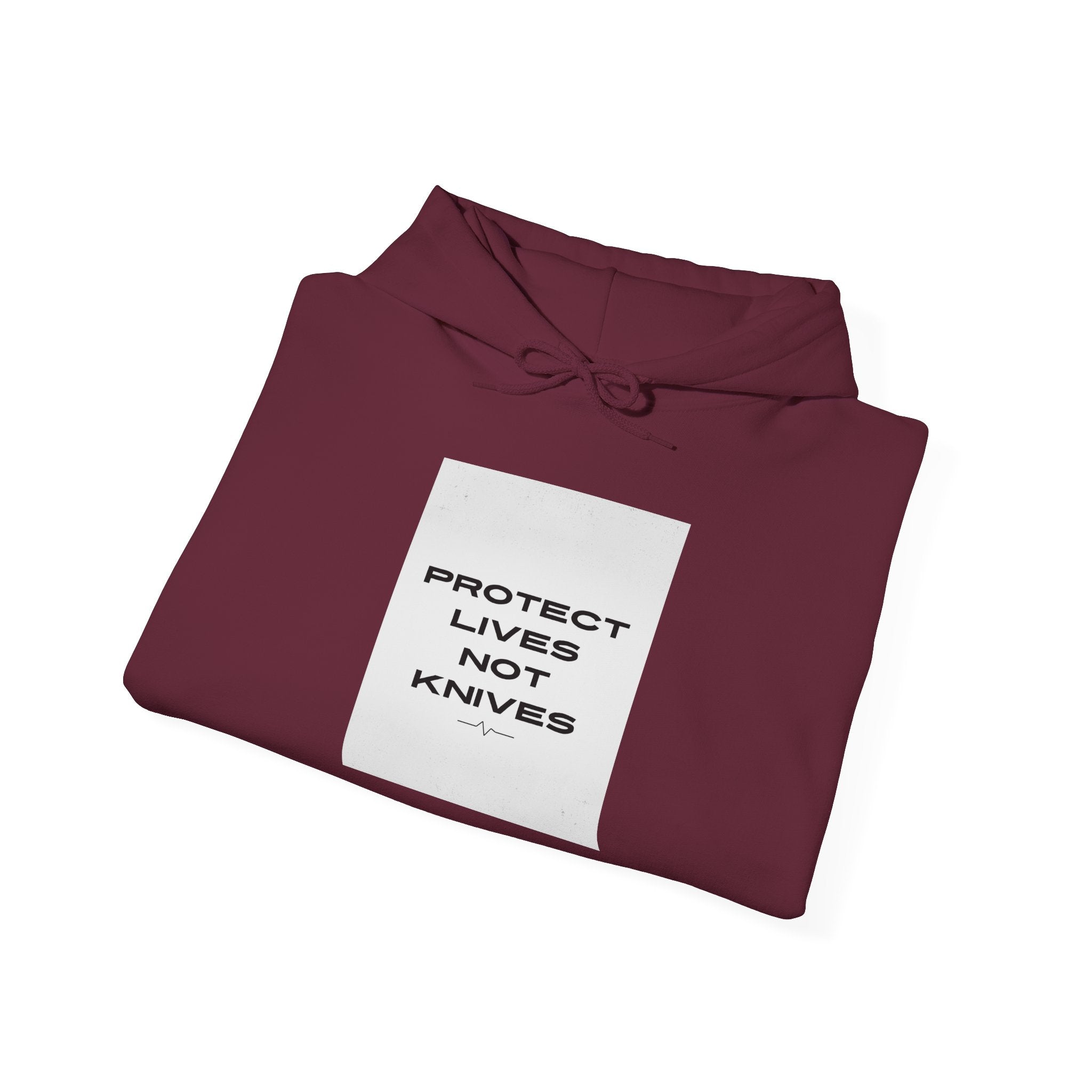 Protest Lives Not Knives Hoodie — Anti-Violence Graphic Sweatshirt