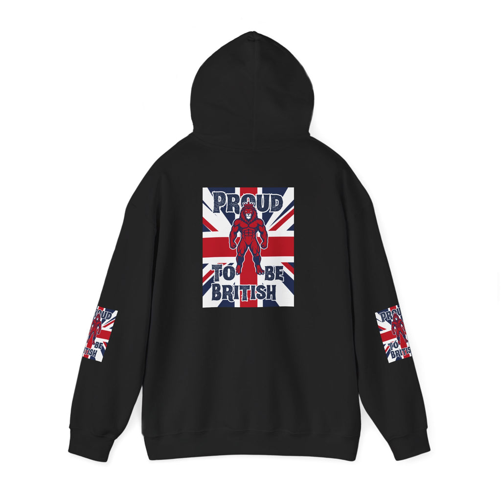 British Pride Hoodie — "Proud to Be British" Union Jack Pullover