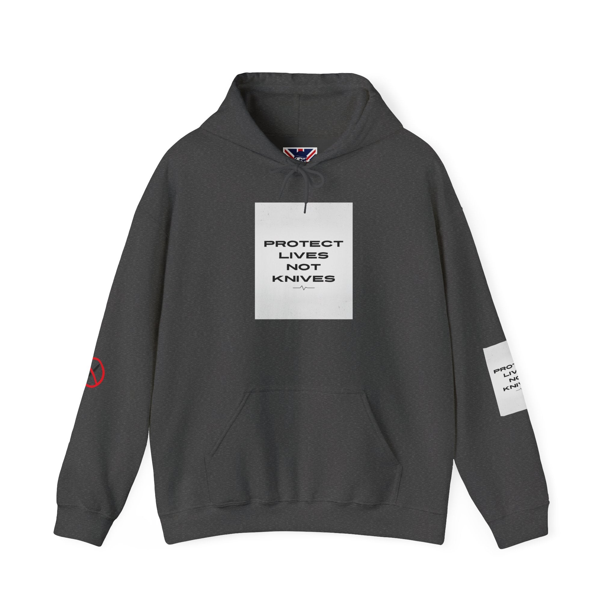 Protest Lives Not Knives Hoodie — Anti-Violence Graphic Sweatshirt