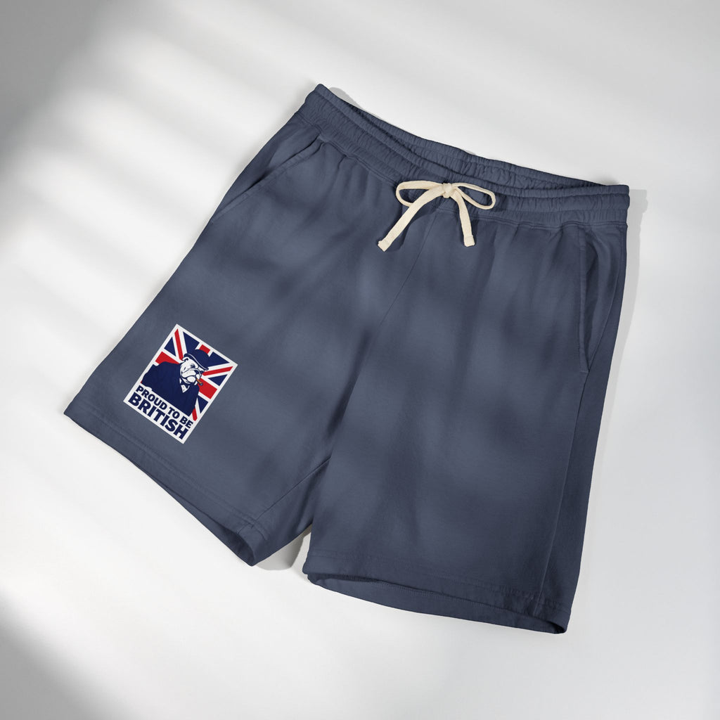 British Flag 'Proud to Be British' Fleece Sweat Shorts