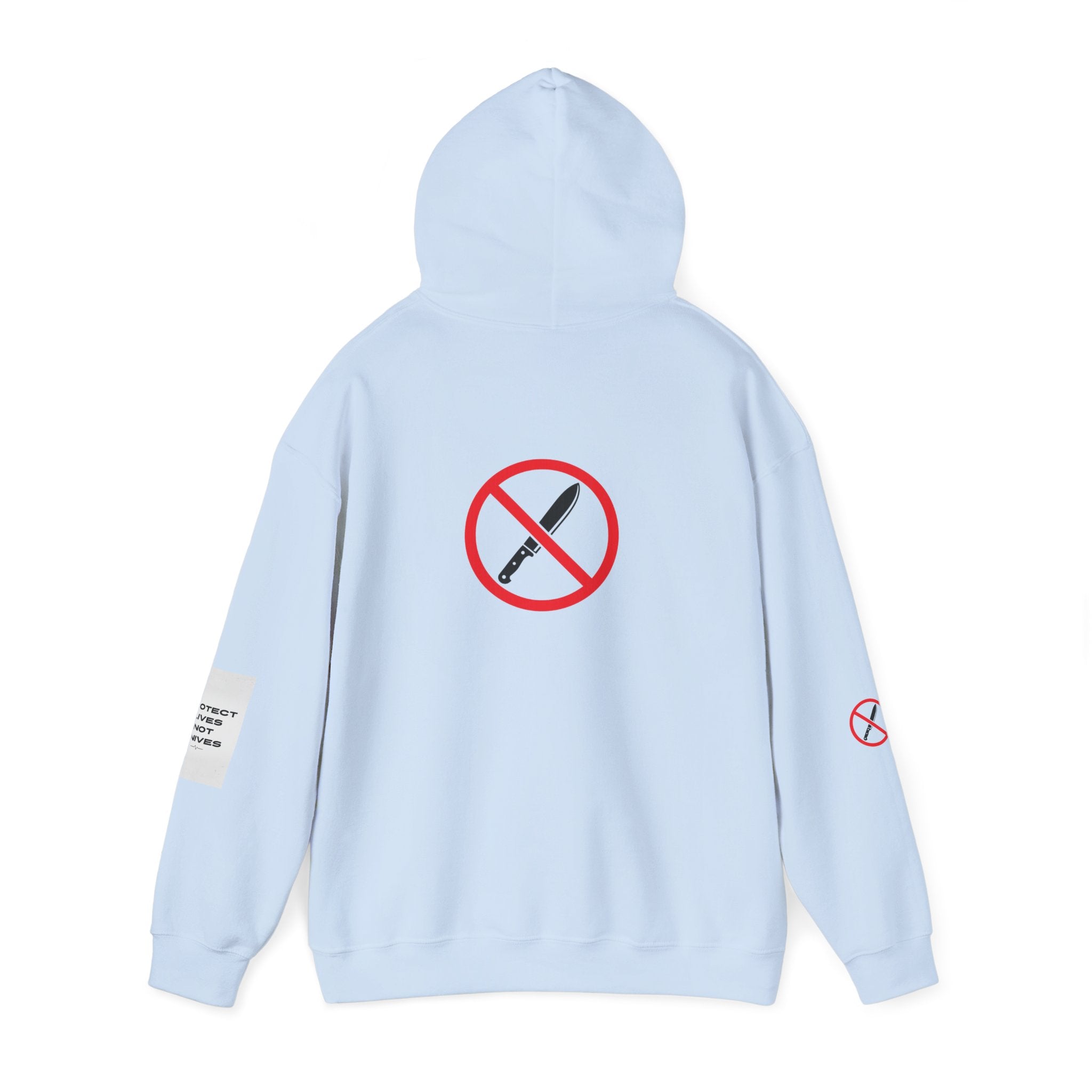 Protest Lives Not Knives Hoodie — Anti-Violence Graphic Sweatshirt