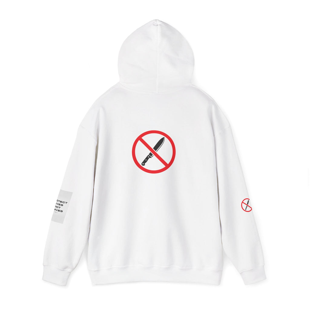 Protest Lives Not Knives Hoodie — Anti-Violence Graphic Sweatshirt