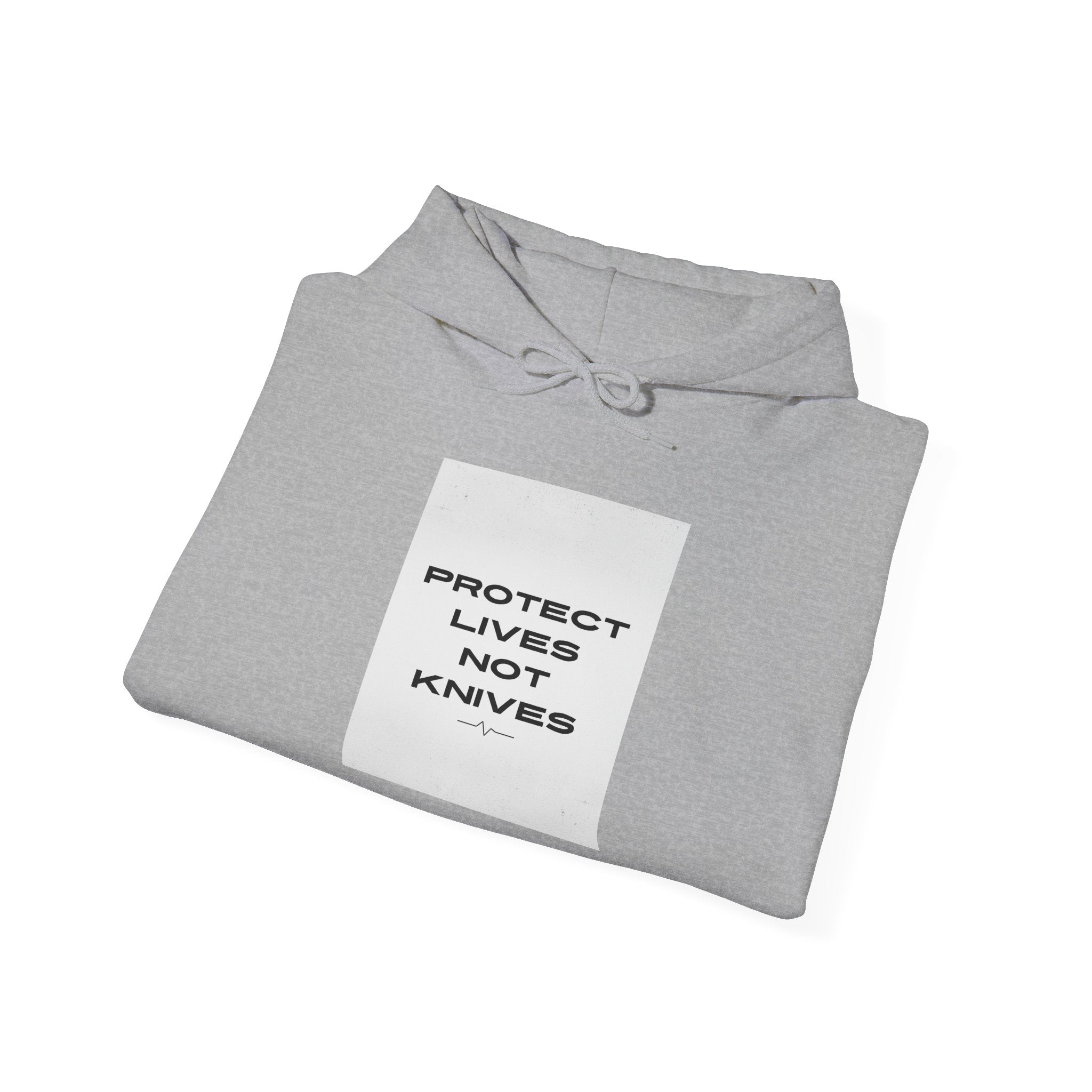 Protest Lives Not Knives Hoodie — Anti-Violence Graphic Sweatshirt