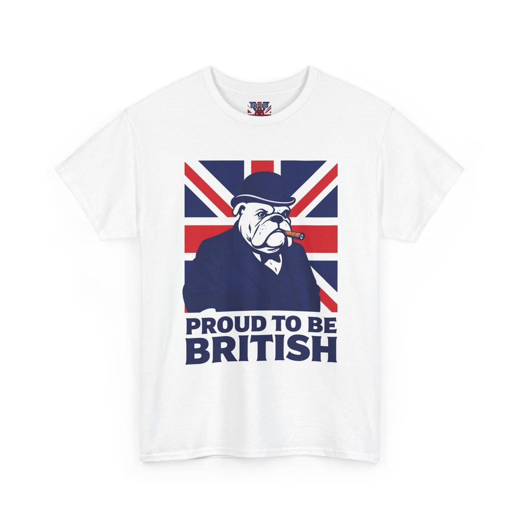 Proud to Be British T‑Shirt — Union Jack Bulldog Tee