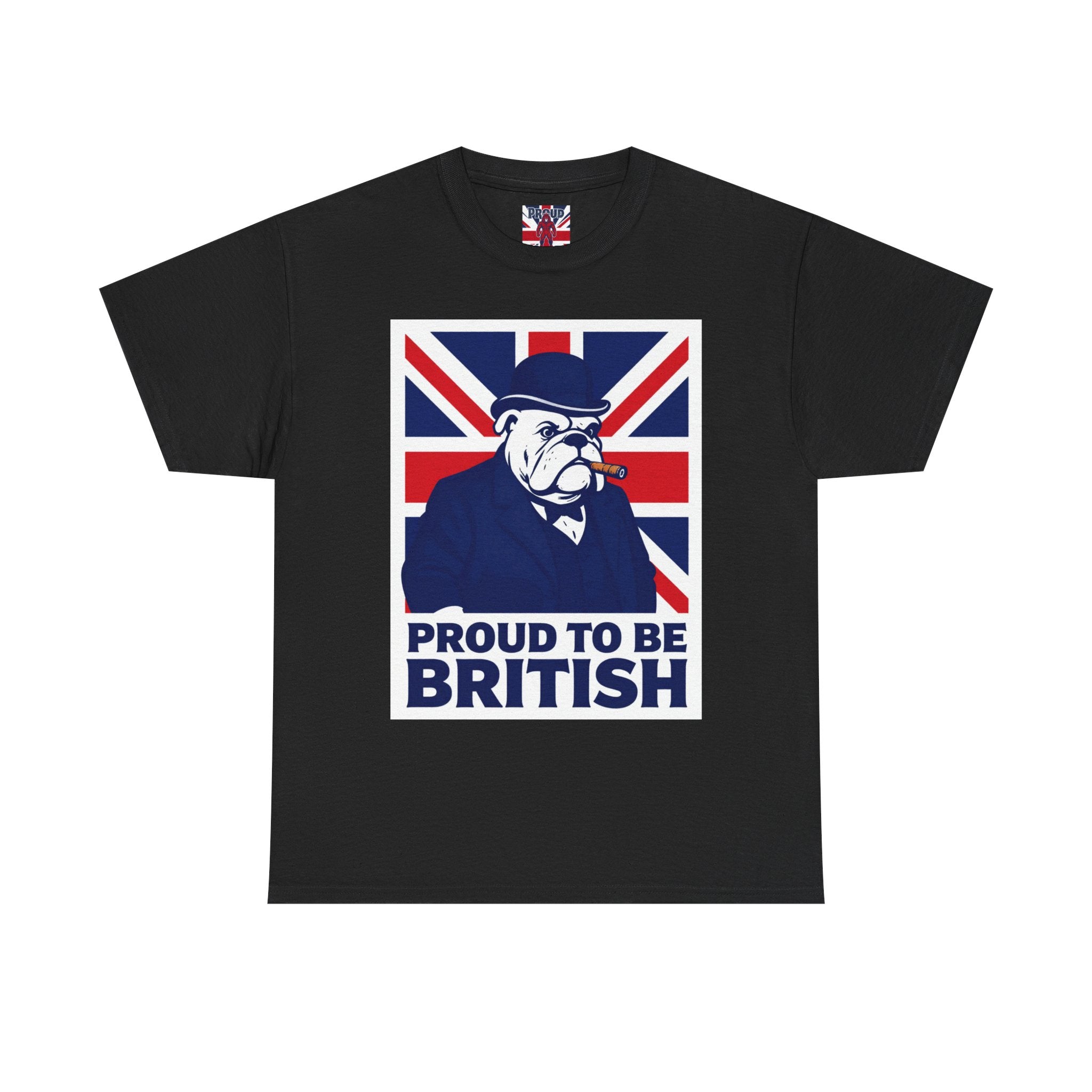 Proud to Be British T‑Shirt — Union Jack Bulldog Tee
