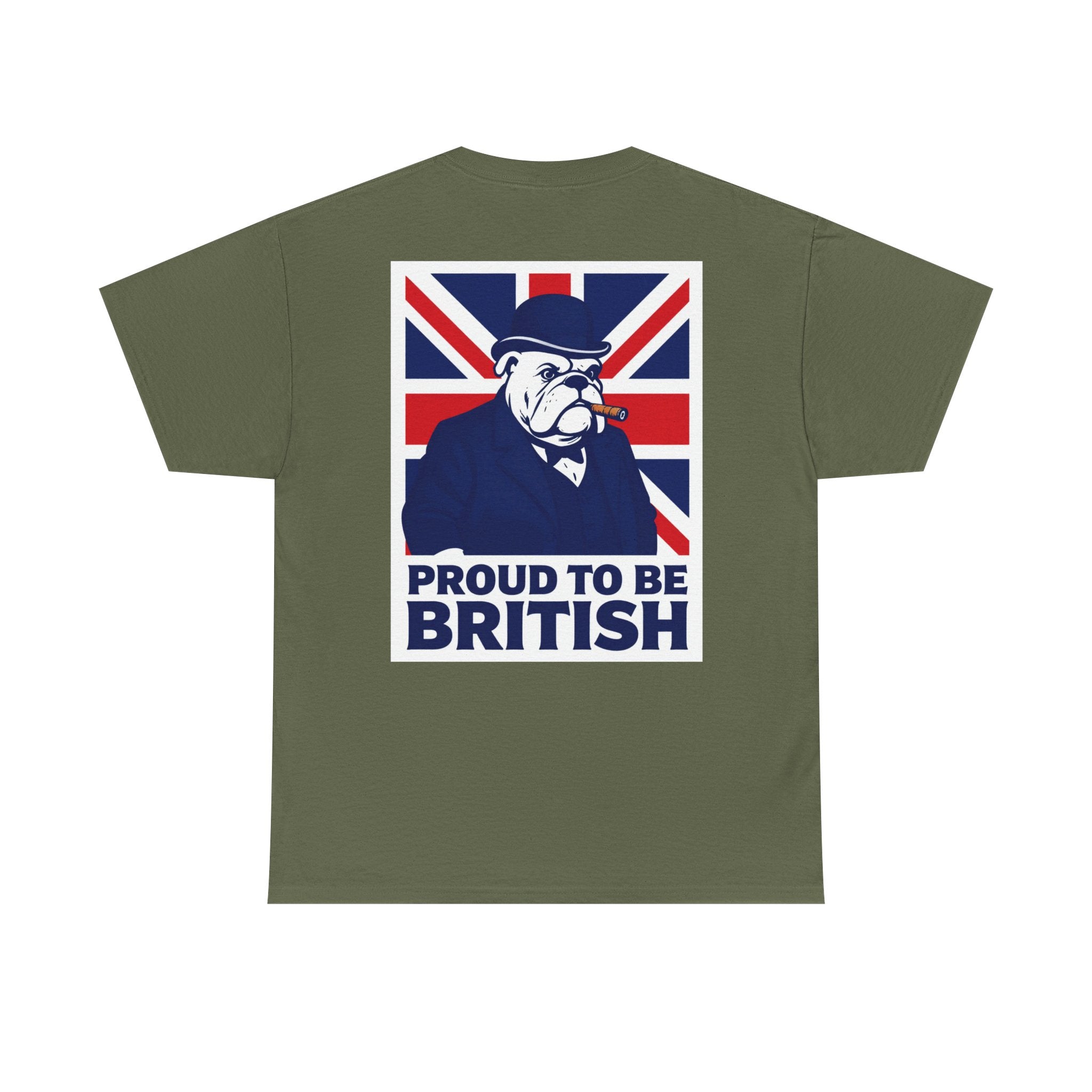 Proud to Be British T‑Shirt — Union Jack Bulldog Tee